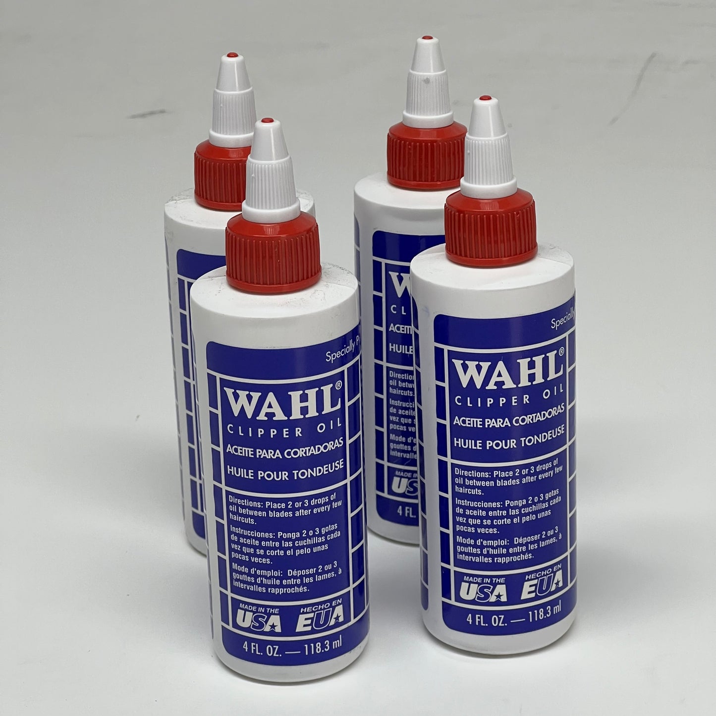 WAHL (4 PACK) Professional Clipper Oil 4 fl oz. 785090