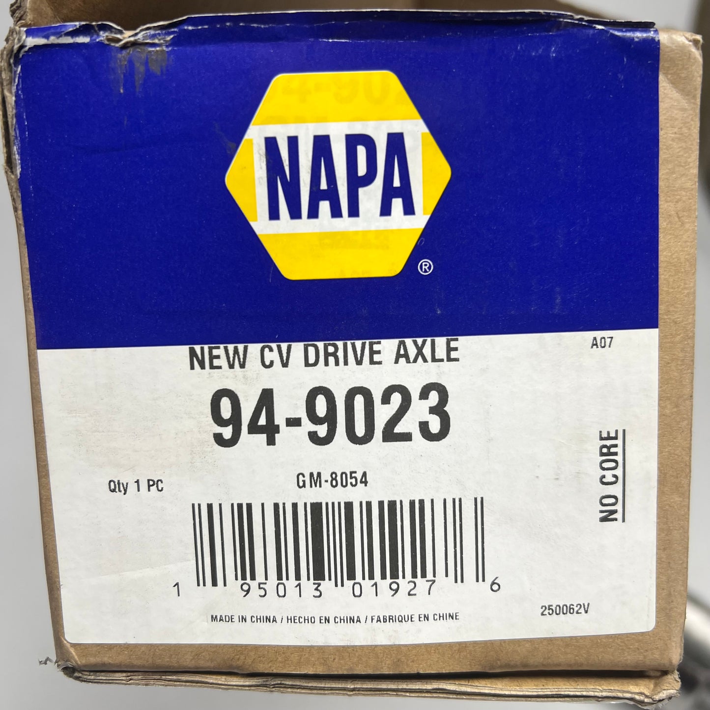 NAPA Cv Axle For Buick, Cadillac, Chevrolet & Oldsmobile 949023