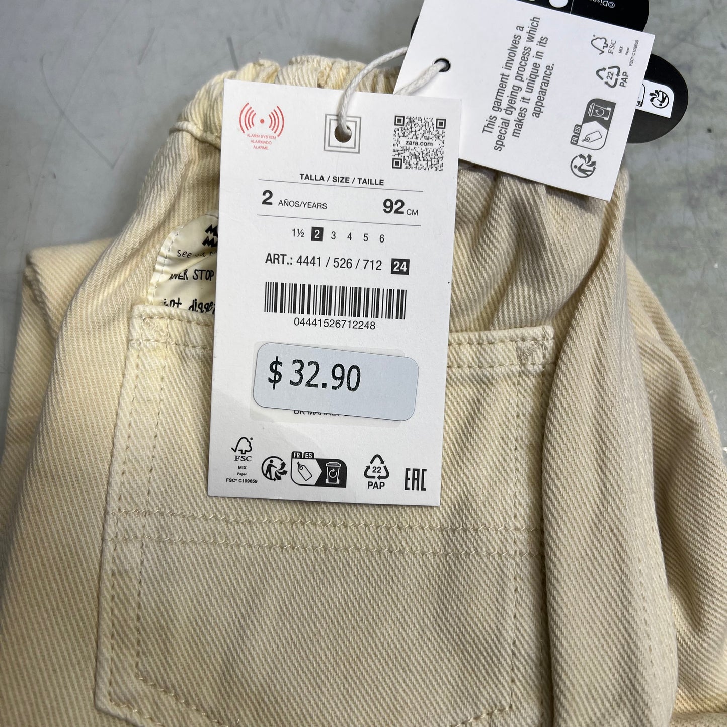 ZA@ ZARA Lot Of Assorted Children's Clothing Tops, Pants & Jacket Girl's Sz 1/1.5/2