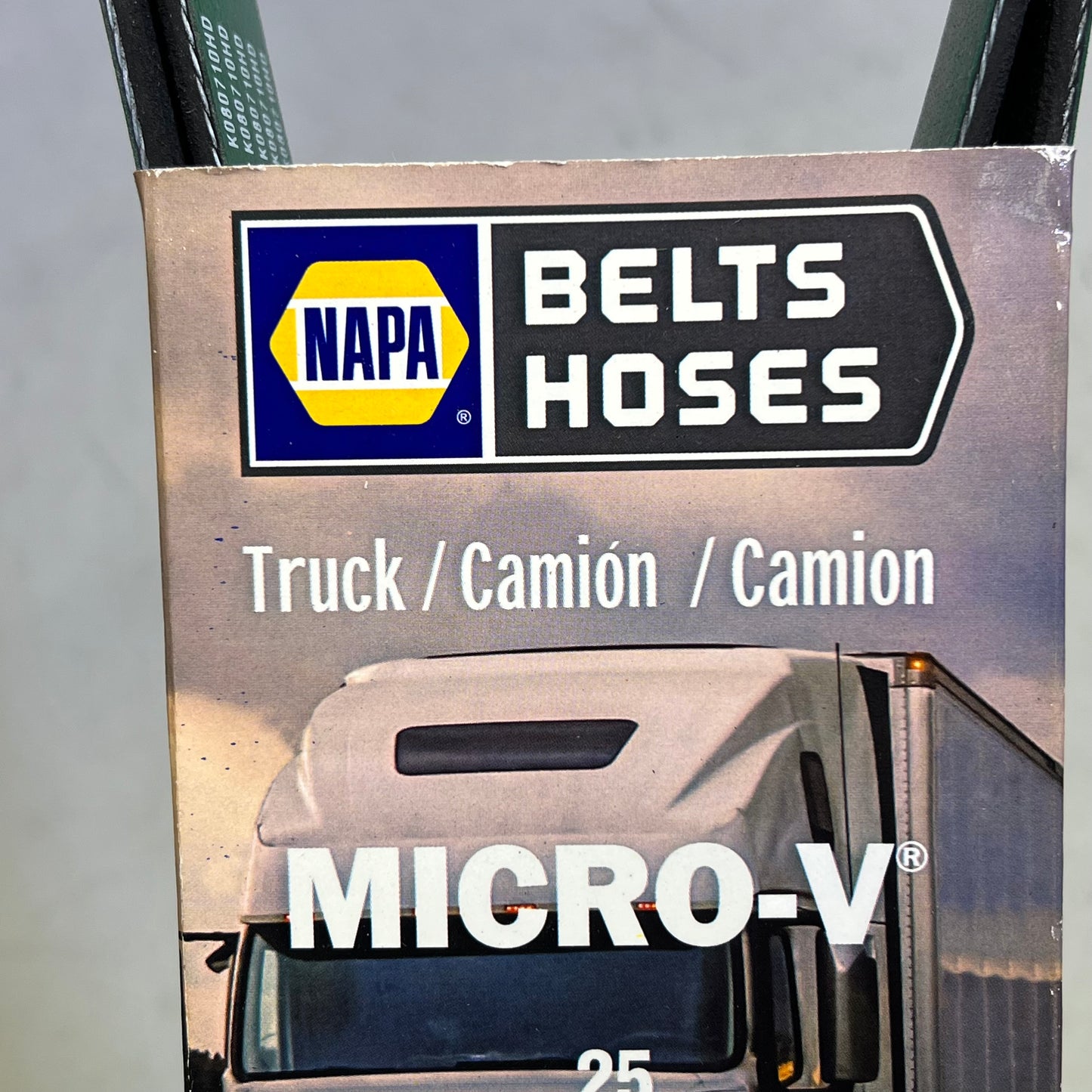 NAPA Automotive V-Ribbed Belt Fleet Runner K08 1 3/32"x71 1/2" Black 25080710HD