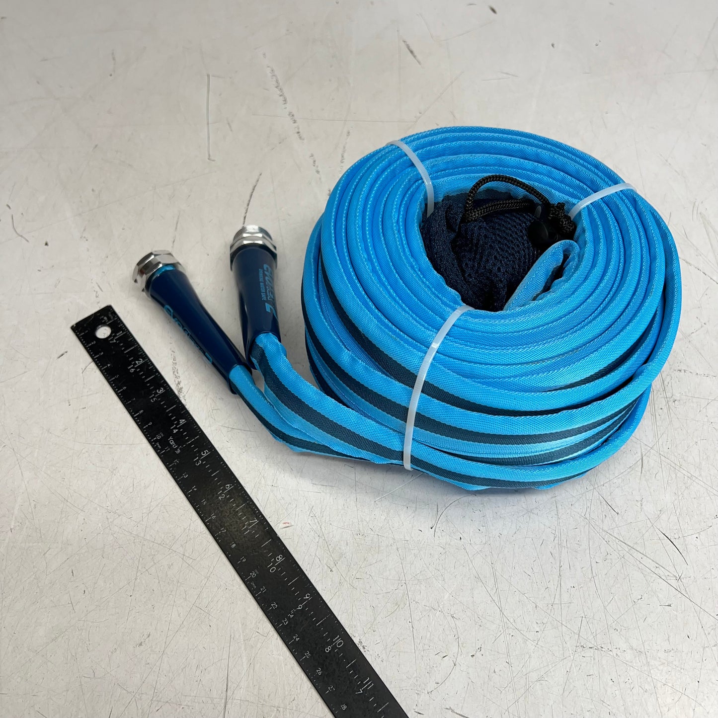 CAMCO Evo Flex2 Drinking Water Safe Hose Fabric Reinforced 50' Blue 22579