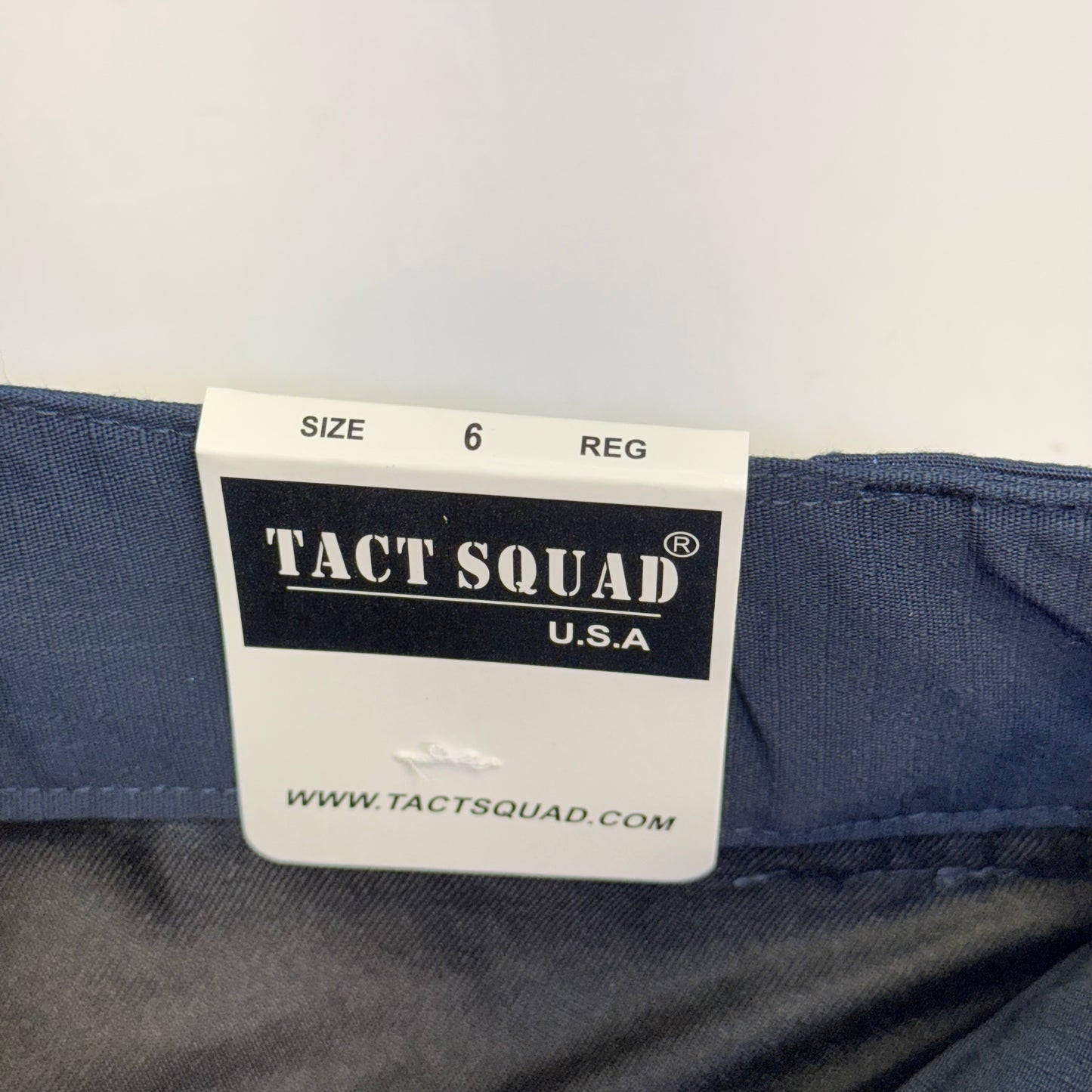 TACT SQUAD Tact Stretch Mini Ripstop Trouser Poly/Cotton Men's Sz 6 Dk Navy T7511