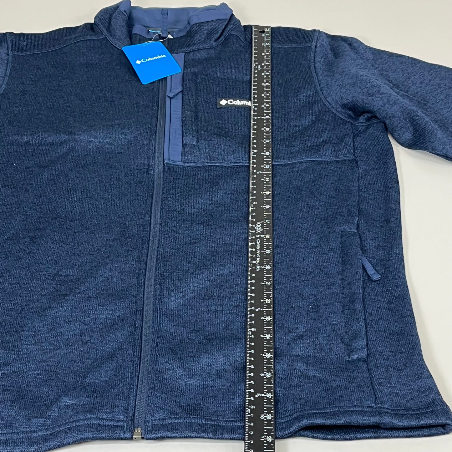 COLUMBIA Sweater Weather Fleece Full Zip Jacket Men's Sz XL Heather Blue