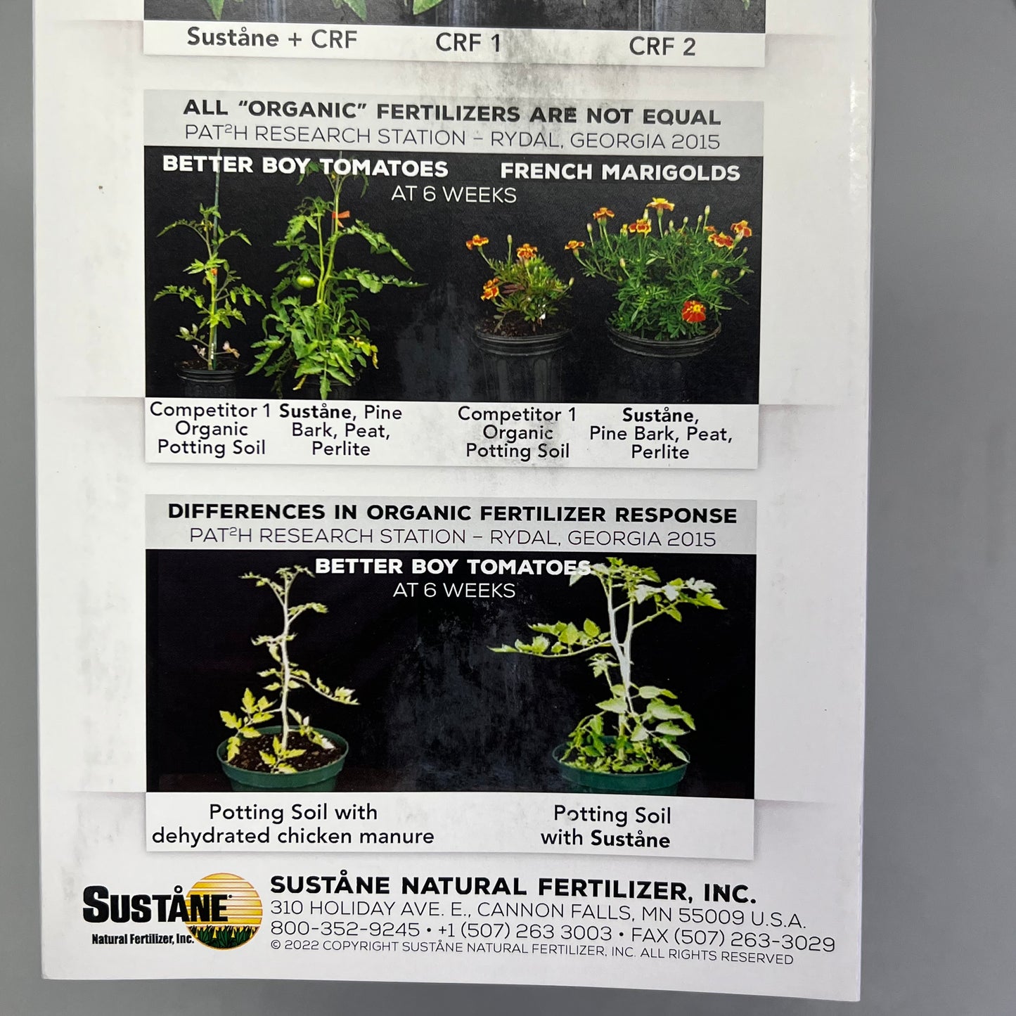 SUSTANE NATURALLY Professional Grade Natural & Organic Fertilizer 5 Mini Samples