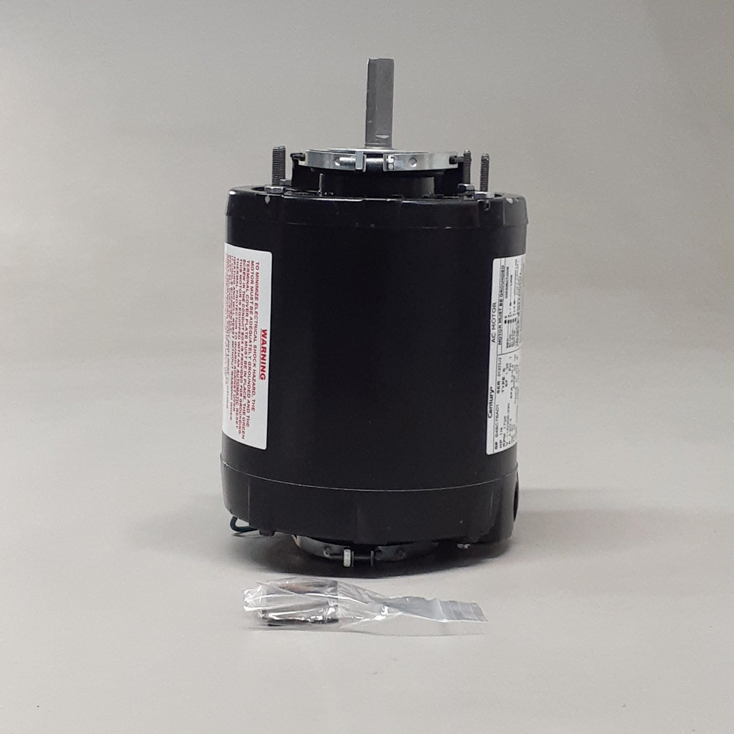 CENTURY Belt Drive Motor: 1 Speed, Open, Cradle Base Mount, 1/4 HP, 1,725 Nameplate RPM, 48 Frame (New)