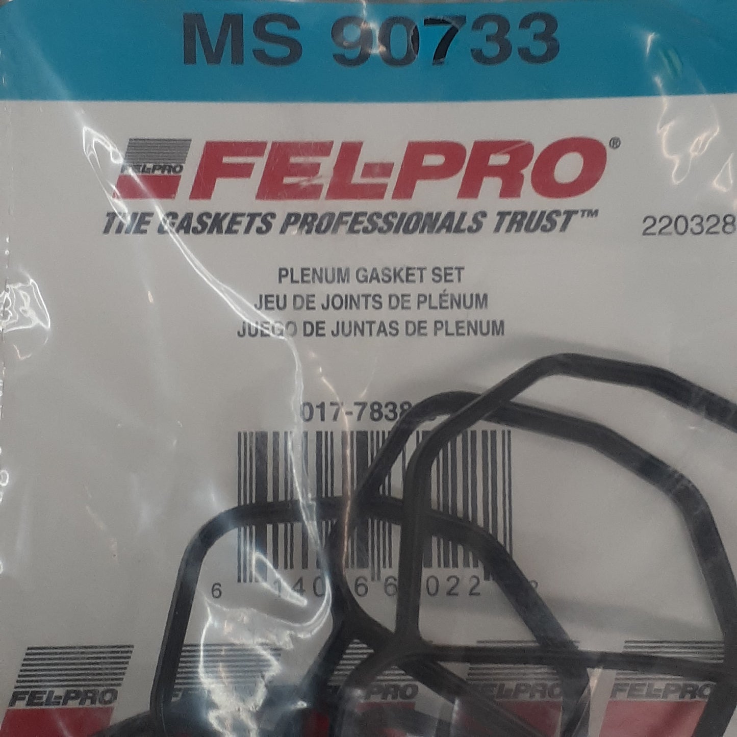 FEL-PRO Plenum Gasket Set MS90733 (New)