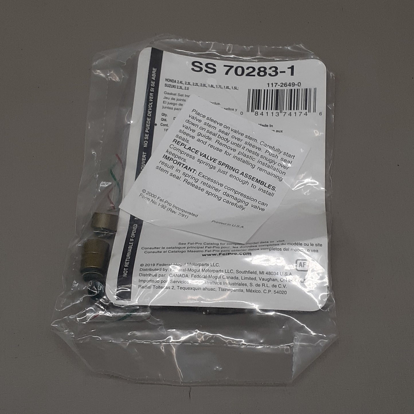 FEL-PRO Valve Stem Seal SS70283-1 (New)