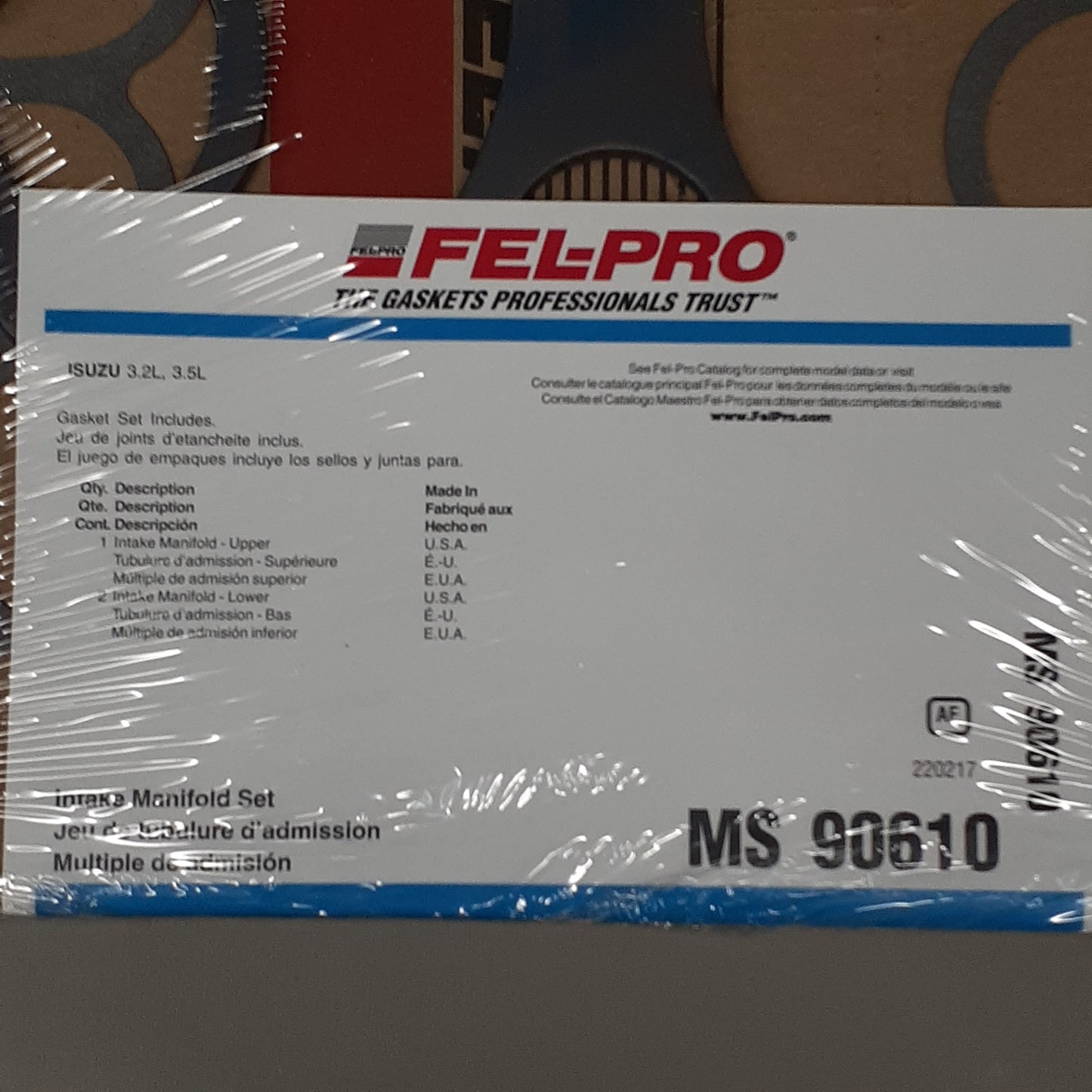 FEL-PRO Intake Manifold Gasket Set MS90610 (New)