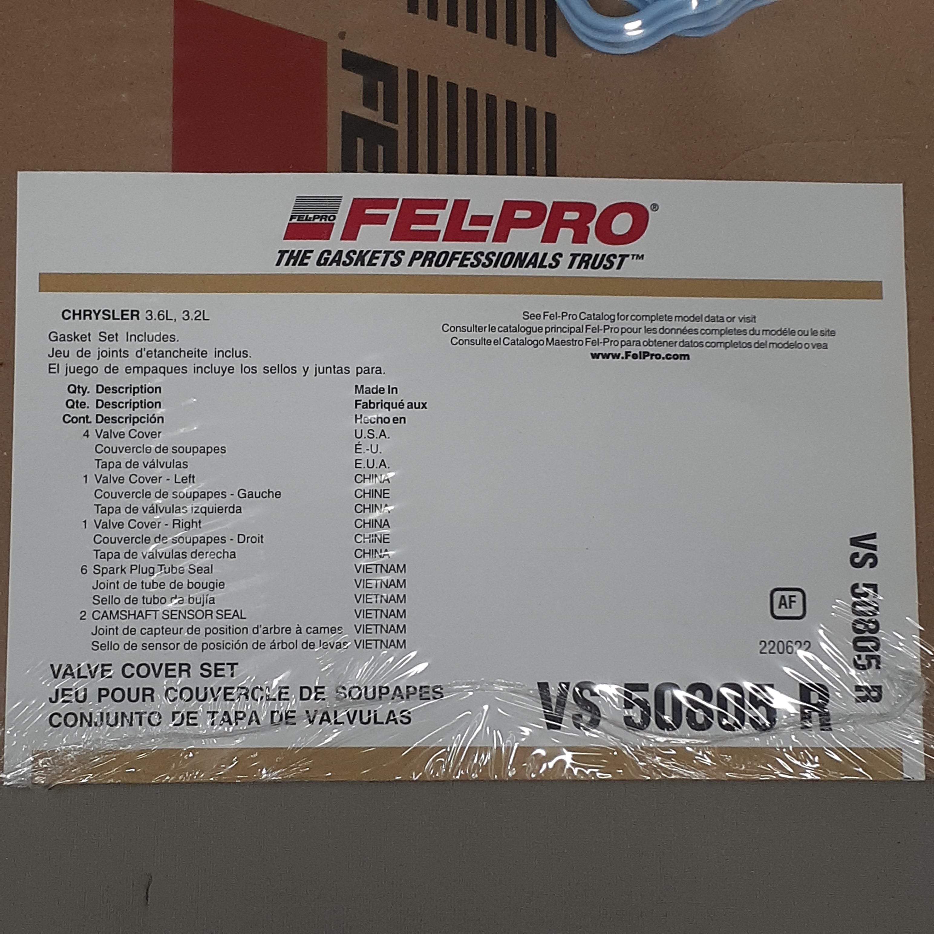 FEL-PRO Valve Cover Gasket Set VS50805R (New) – PayWut