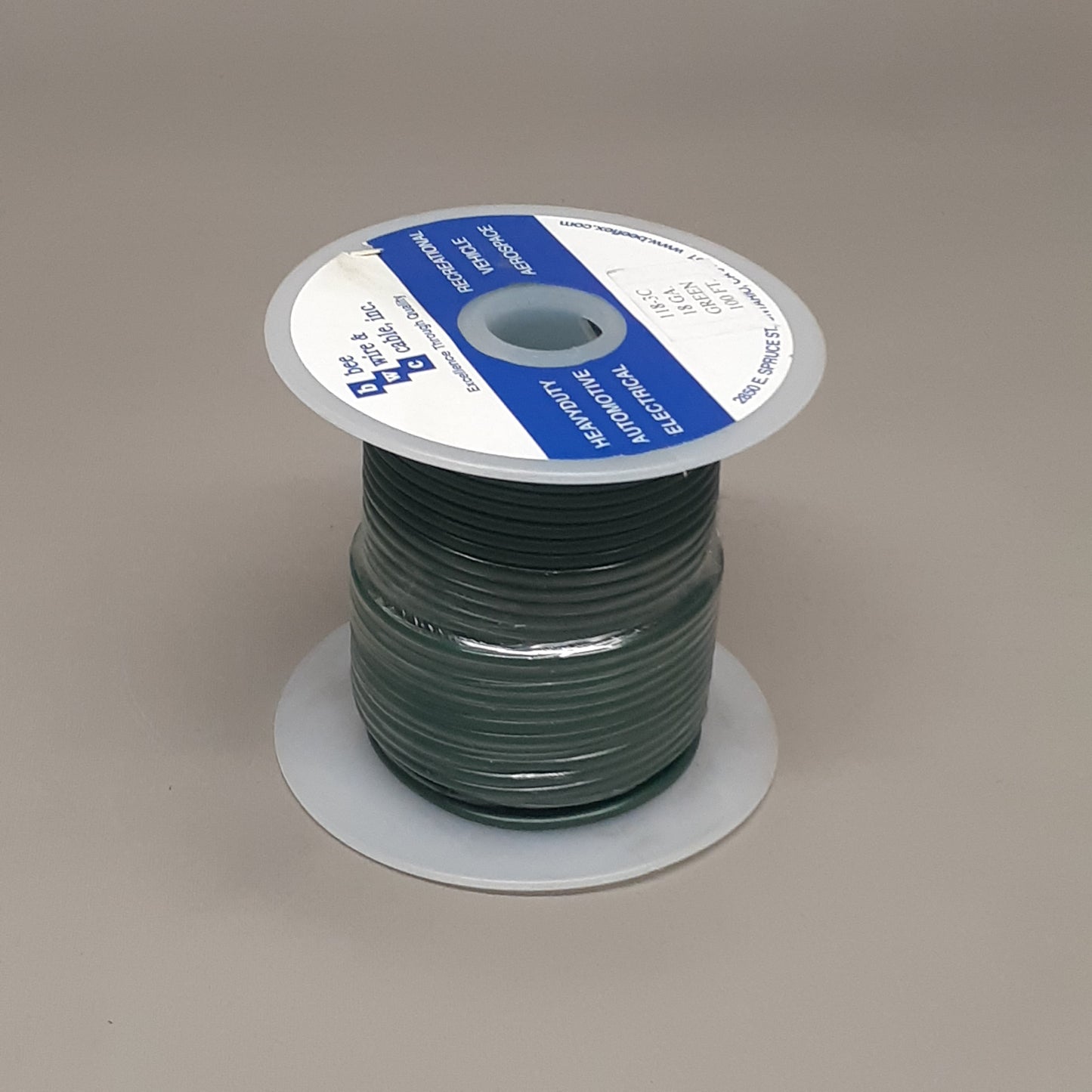 BEE WIRE & CABLE INC. 2-Pack! 100' Heavy Duty Green Cable 118-3A (New)