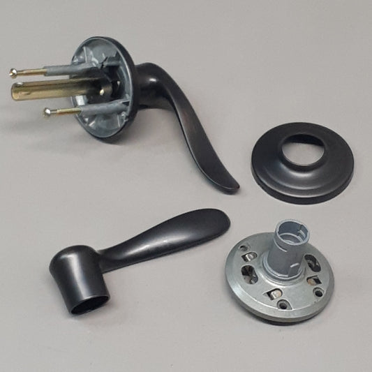 KWIKSET Tustin Passage Door Lever, Non-Locking Handle (Hall, Closet Doors) Venitian Bronze 97200-700