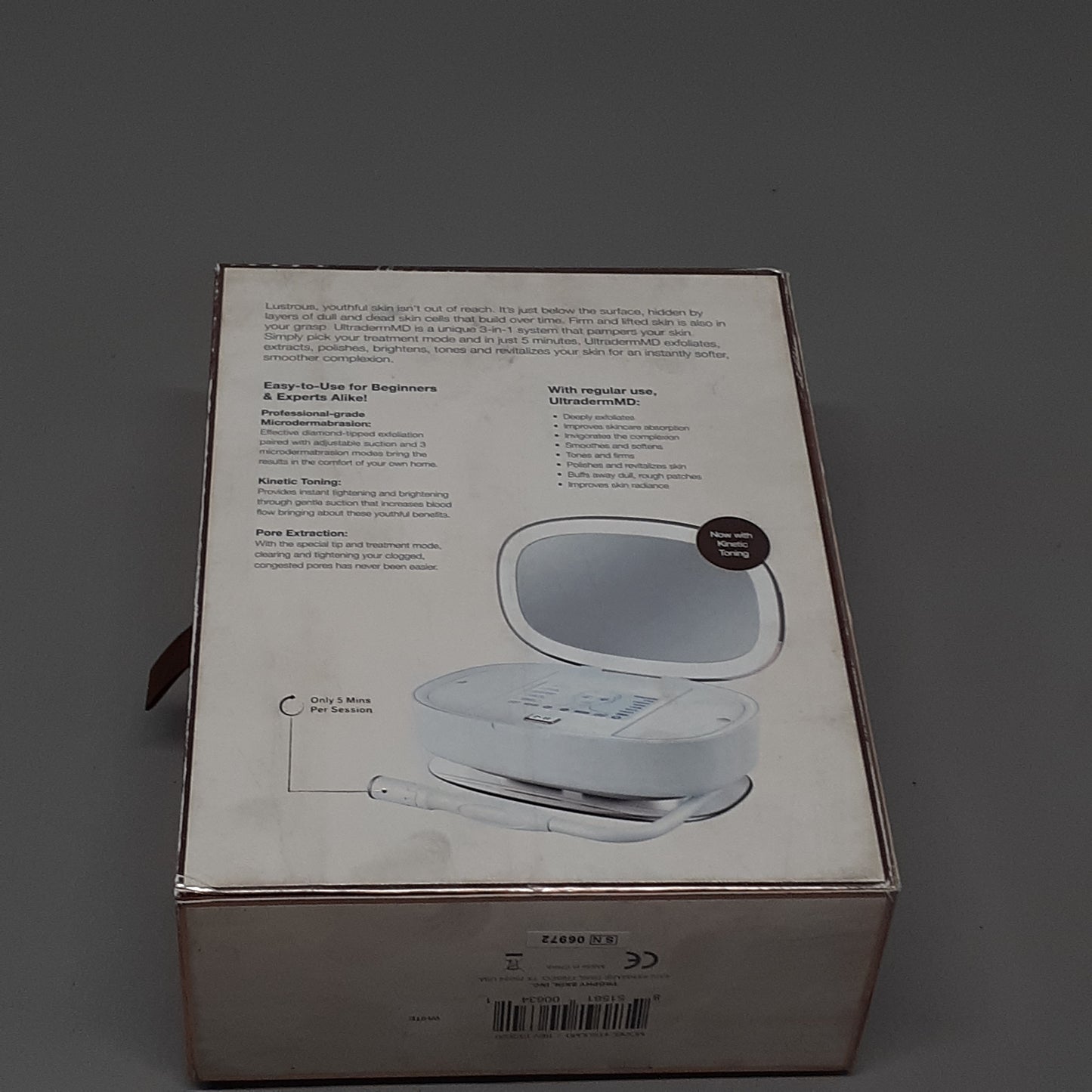ZA@ TROPHY SKIN Ultraderm MD Microdermabrasion System TSULMD White (Used/AS-IS)