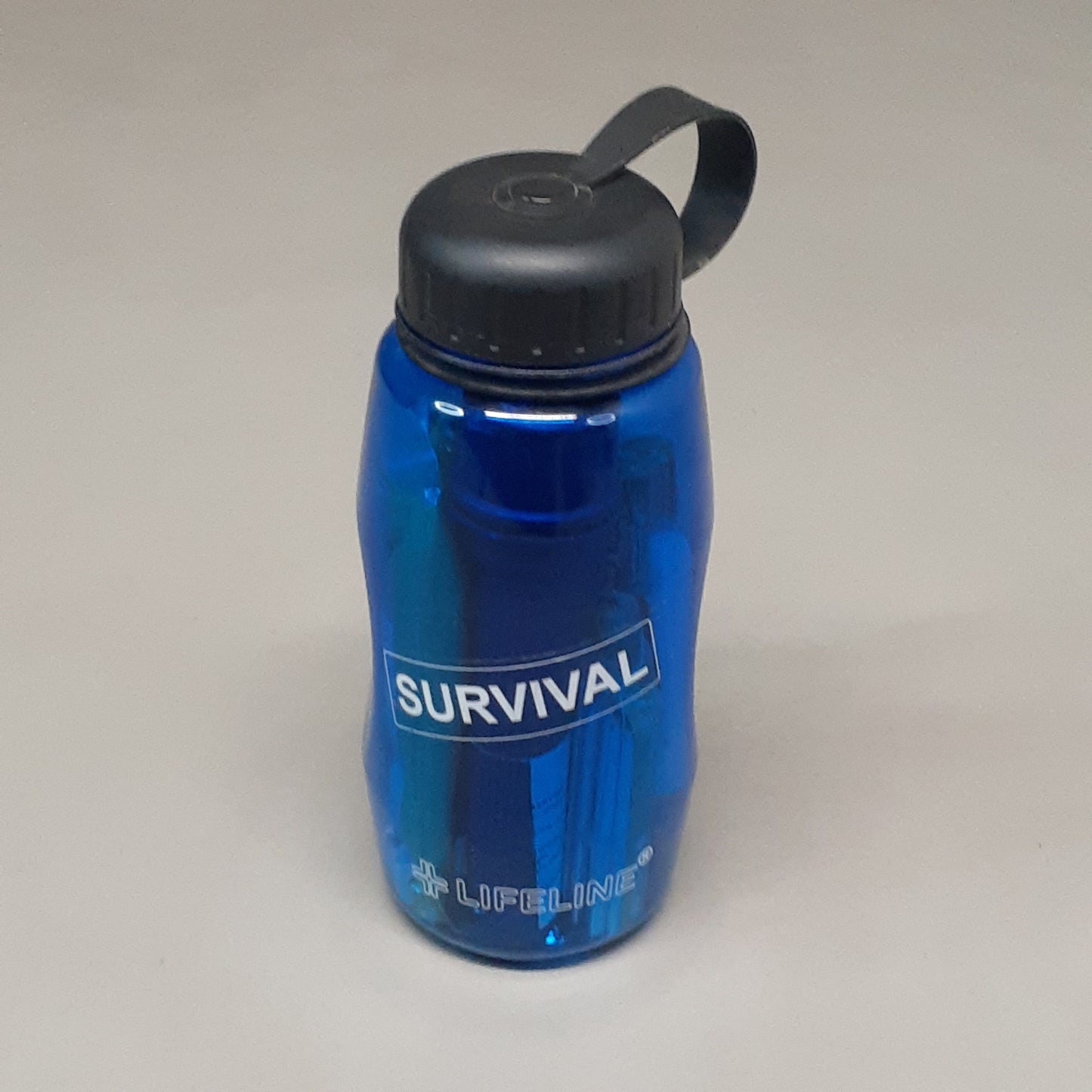 LIFELINE Survival In a Bottle Kit 8 Pieces 26oz Blue 5162375 (New Other)