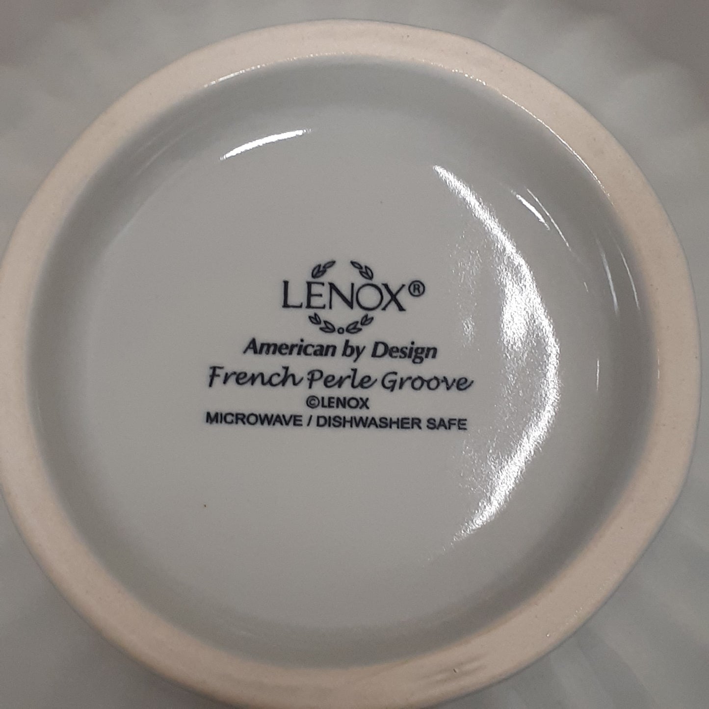 LENOX Set of 4 Dishware French Perle Groove Dove Grey Soup Cereal Bowl 855545 (New)