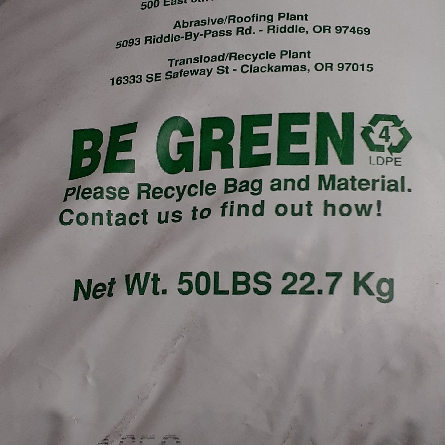 GREEN DIAMOND Performance Abrasive Sand Materials 50lb bag (New)
