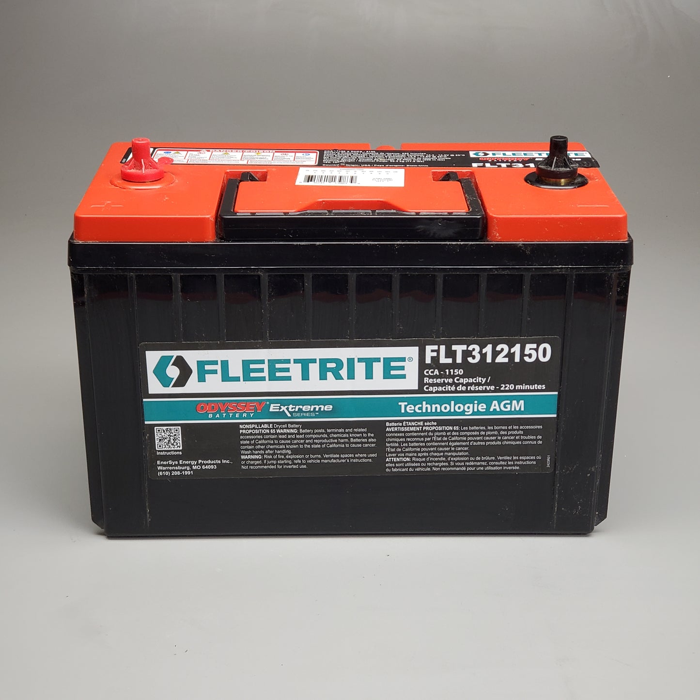 FLEETRITE Navistar Genuine Non-Spillable Vehicle Battery FLT312150 (New)