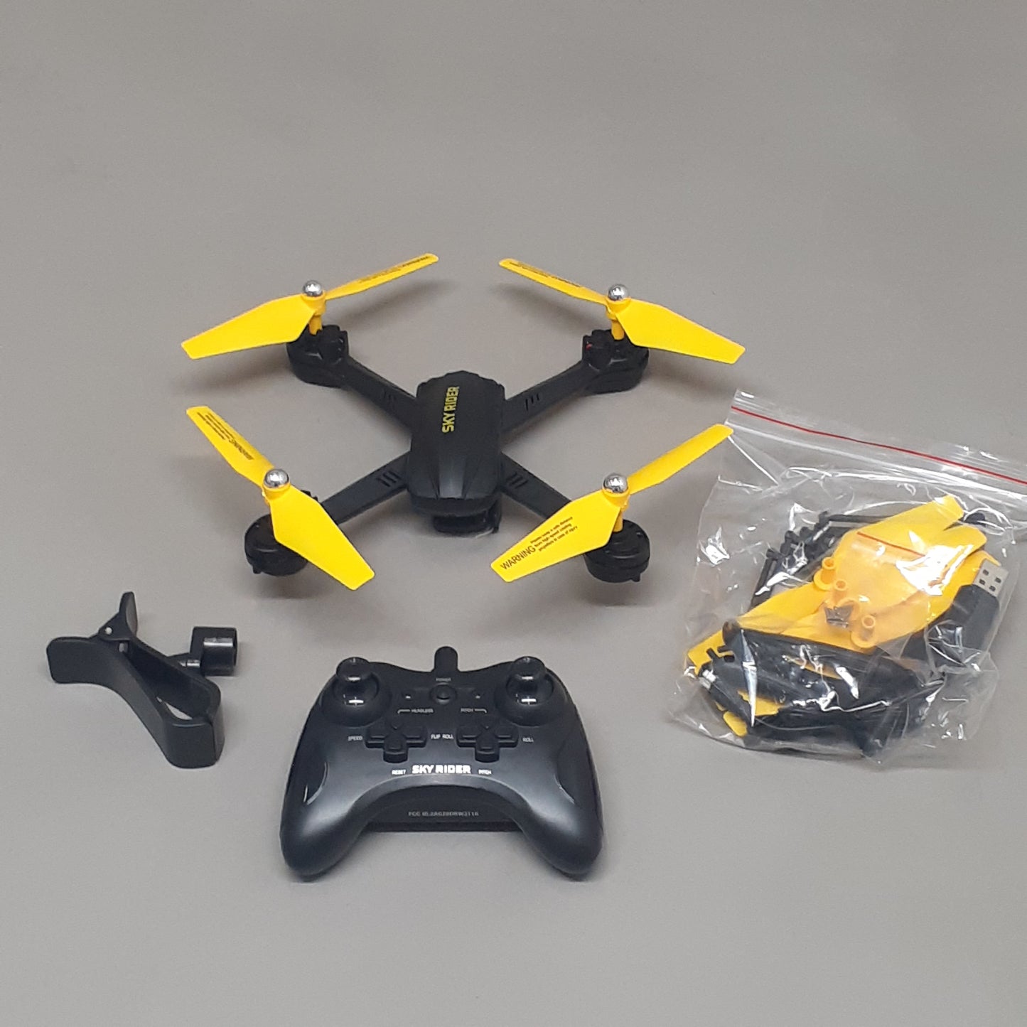 SKY RIDER X-11 Stratosphere Quadcopter Drone With Wifi Camera Black DRW311B (New)