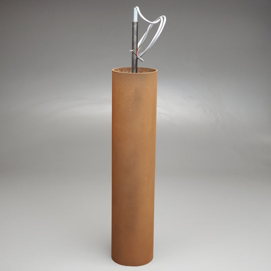 LINDSLEY Tule CorTen-ish Pendant 18" X 4" Dia. W/ Hatch LED Driver & Bulb w/ 6" stem(New Other)