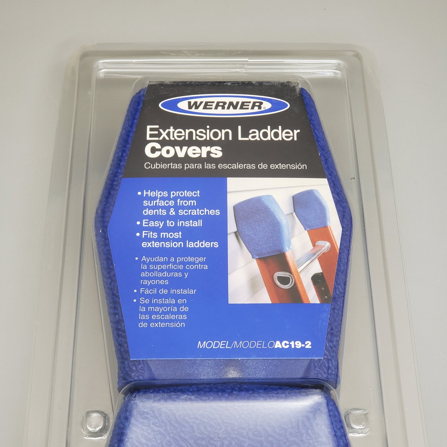 WERNER Extension Ladder Covers Pair Blue 6" AC19-2