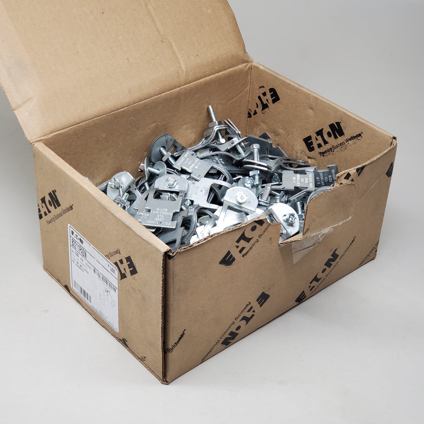 EATON (100 PACK) EMT,IMC & Rigid Conduit Pipe Clamp 1-1/4" B-Line Series B2211PAZN