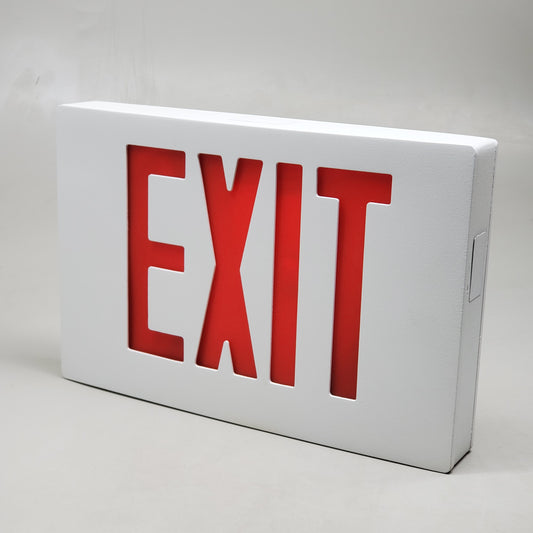 SKYLINE LIGHTING Exit Sign Hard Wired W/ Red Letters 12" EXD2RWW