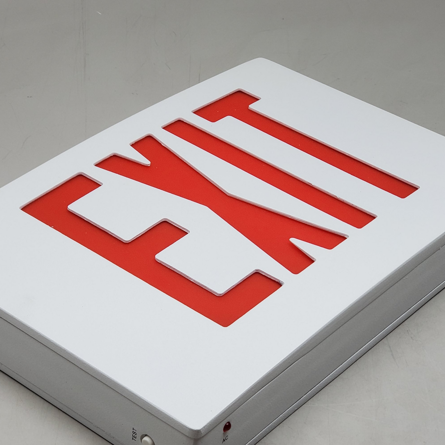 SKYLINE LIGHTING Exit Sign Hard Wired W/ Red Letters 12.5" EXD1RWWEM