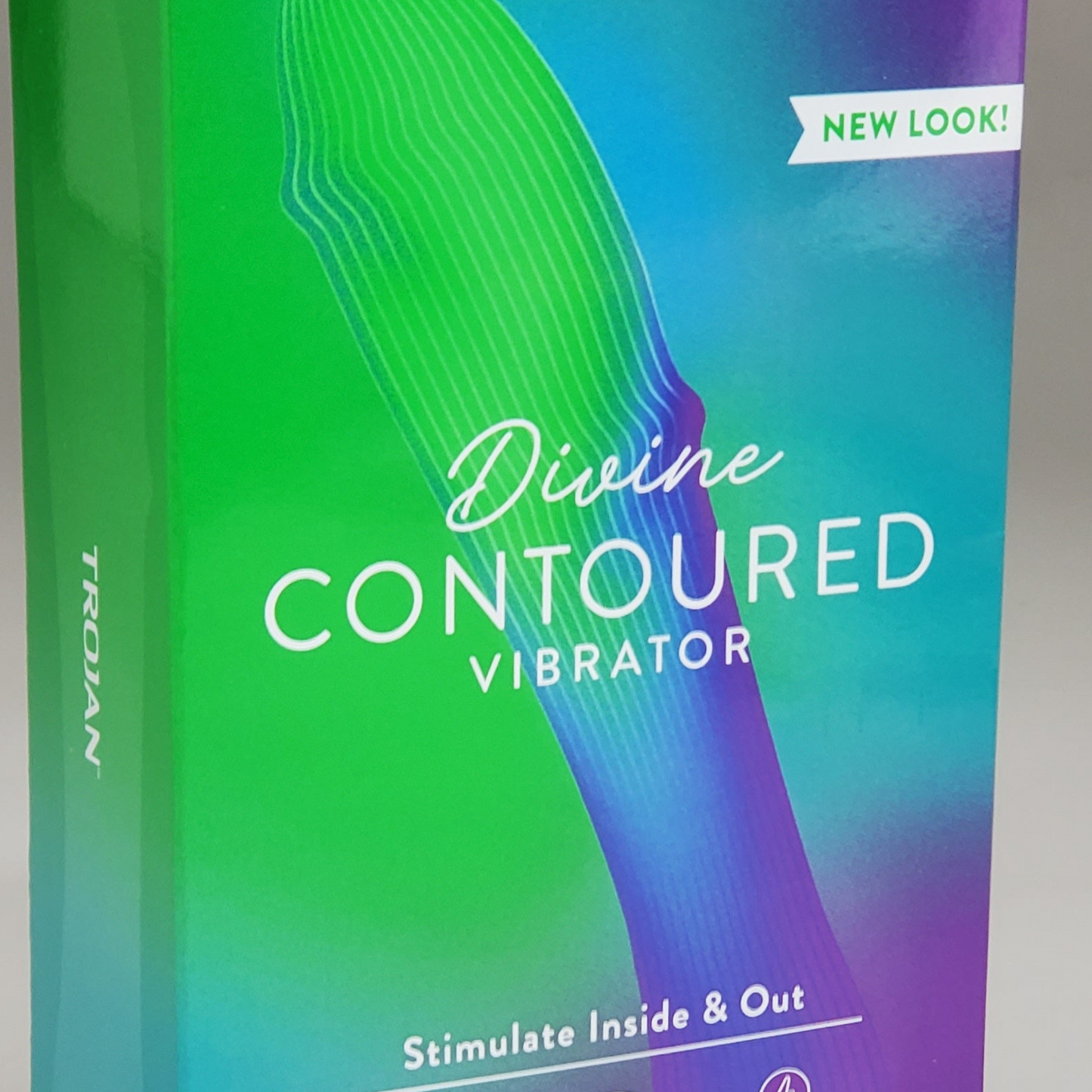 TROJAN Divine Contoured Vibrator Personal Massager Multi-Speed 3 Variable Speeds