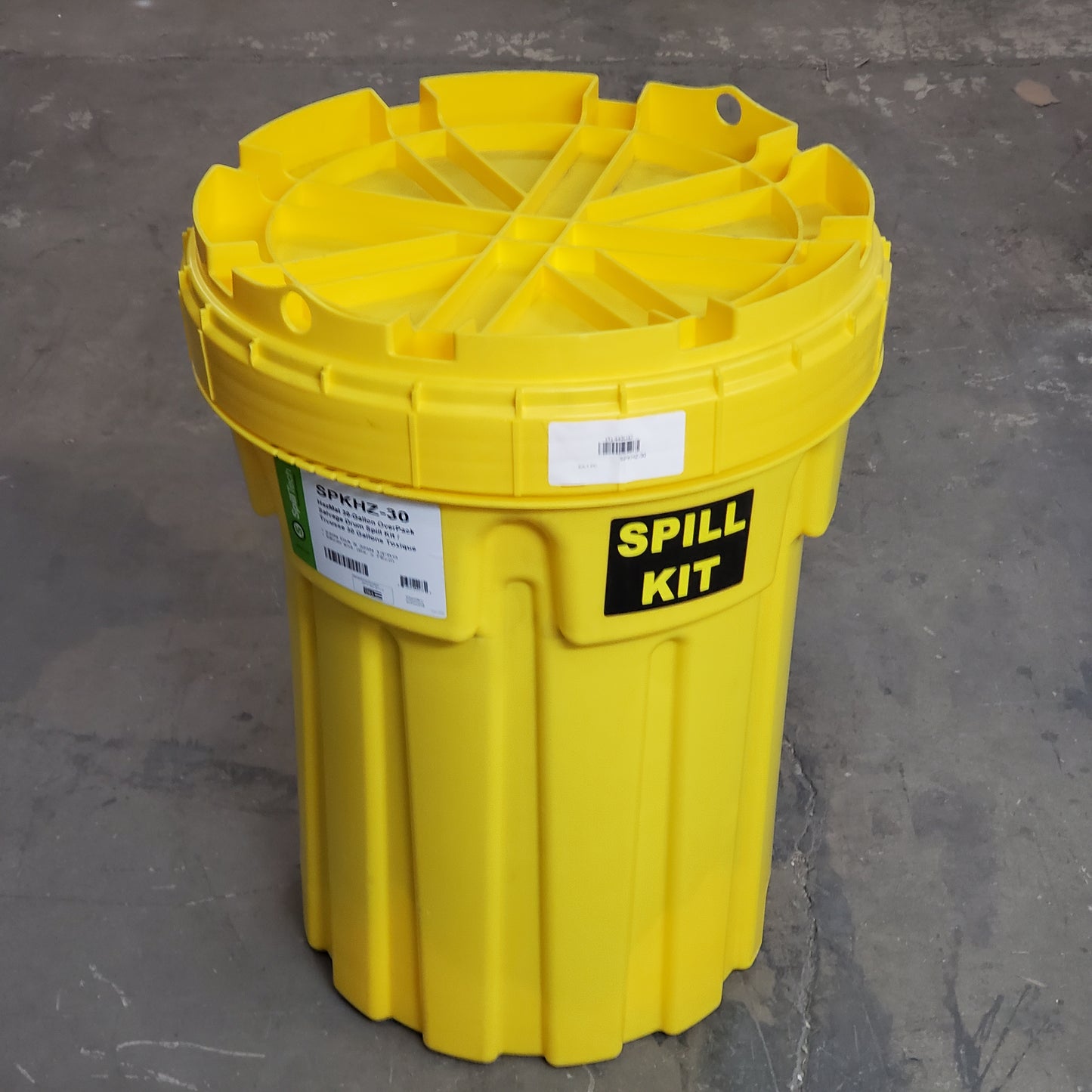 SPILLTECH HazMat 30-Gallon OverPack Salvage Drum Spill Kit SPKHZ-30