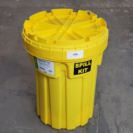 SPILLTECH HazMat 30-Gallon OverPack Salvage Drum Spill Kit SPKHZ-30