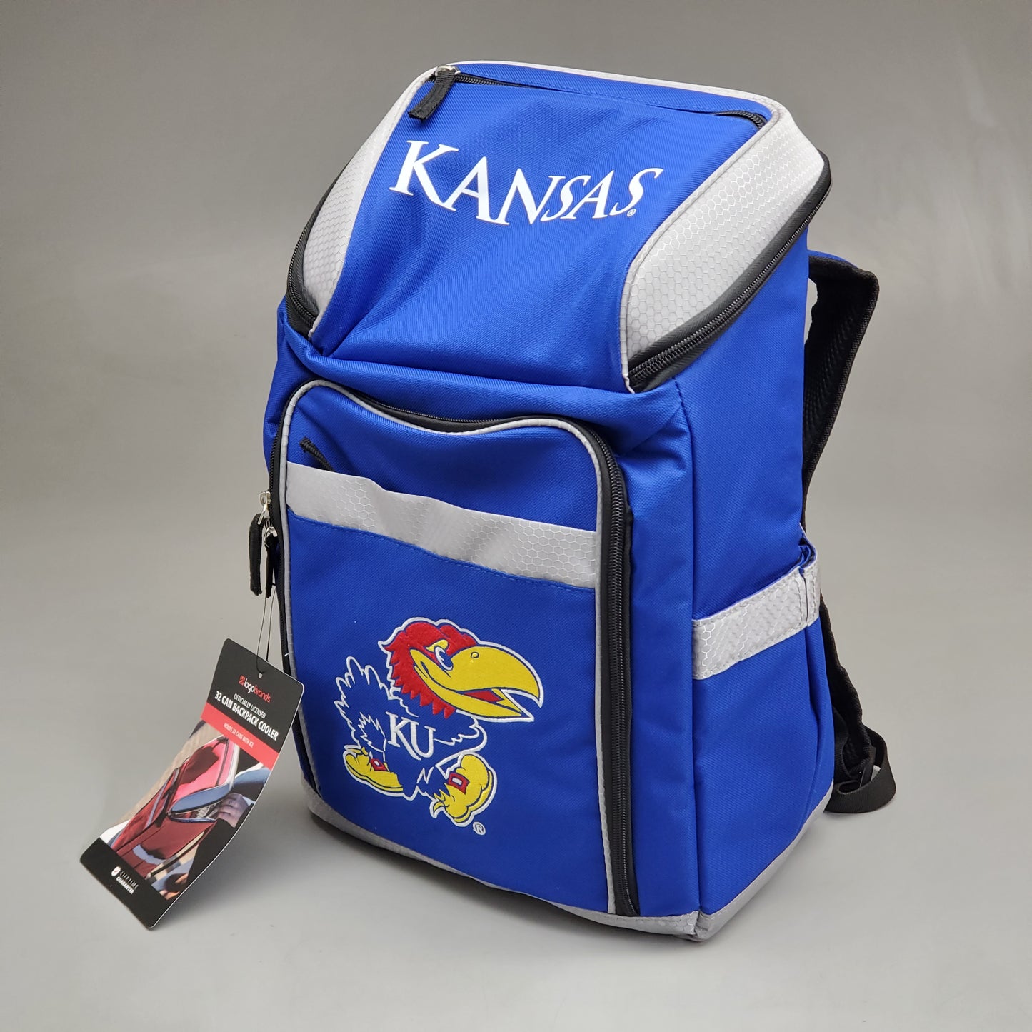 LOGO BRANDS Kansas University Backpack Cooler 18" 157-613