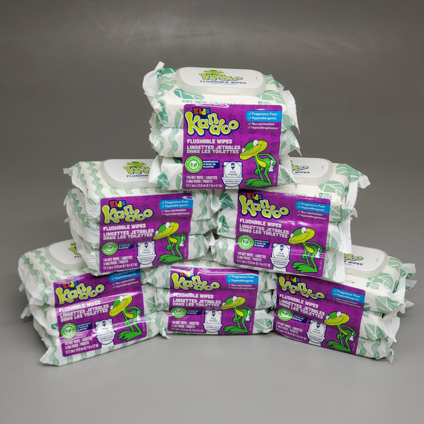 KANDOO KIDS Flushable Wipes 6x144 CT! Fragrance Free Hypoallergenic