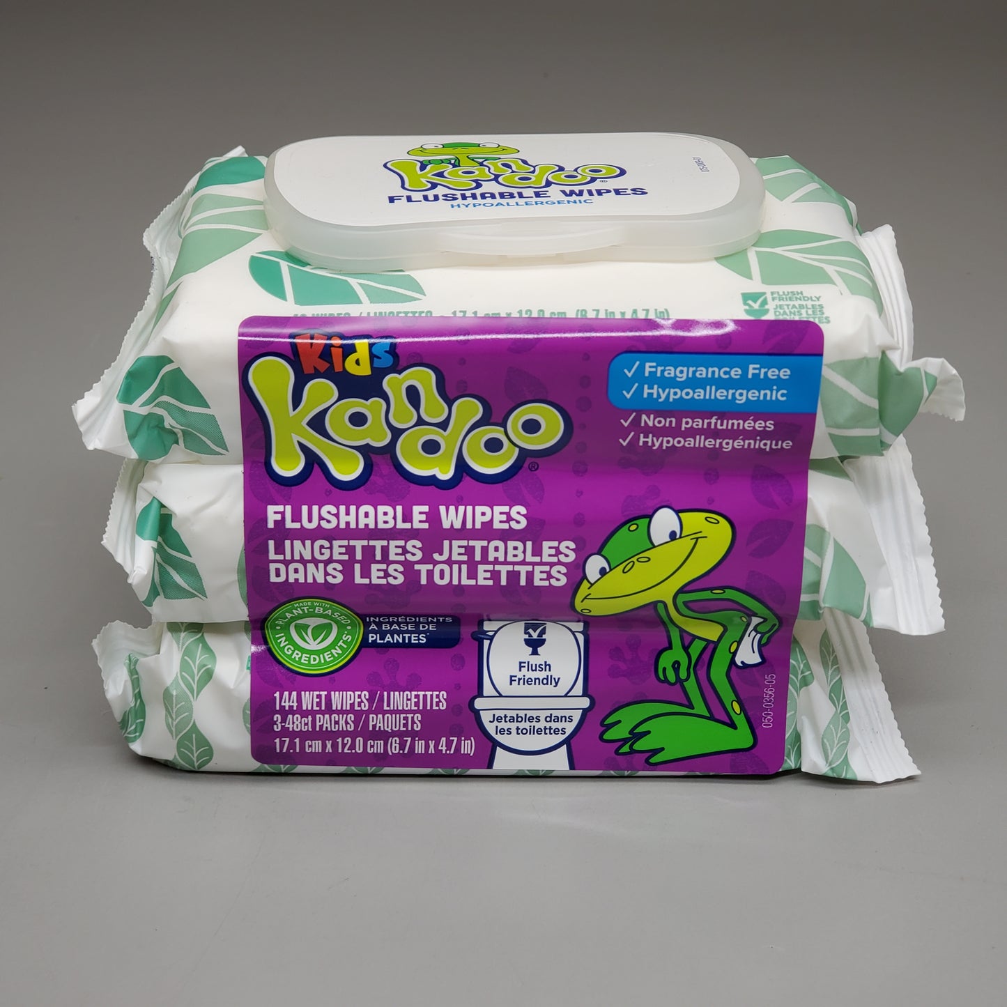 KANDOO KIDS Flushable Wipes 6x144 CT! Fragrance Free Hypoallergenic