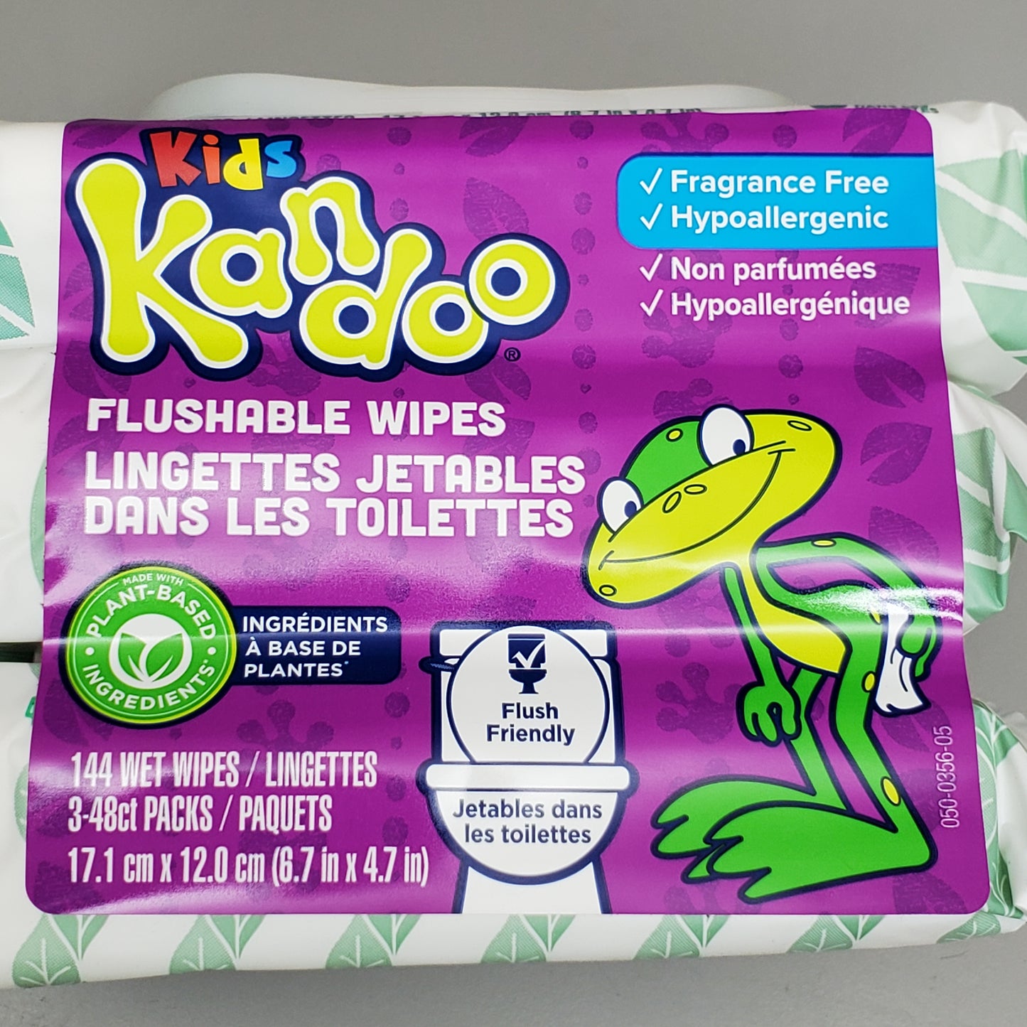 KANDOO KIDS Flushable Wipes 6x144 CT! Fragrance Free Hypoallergenic