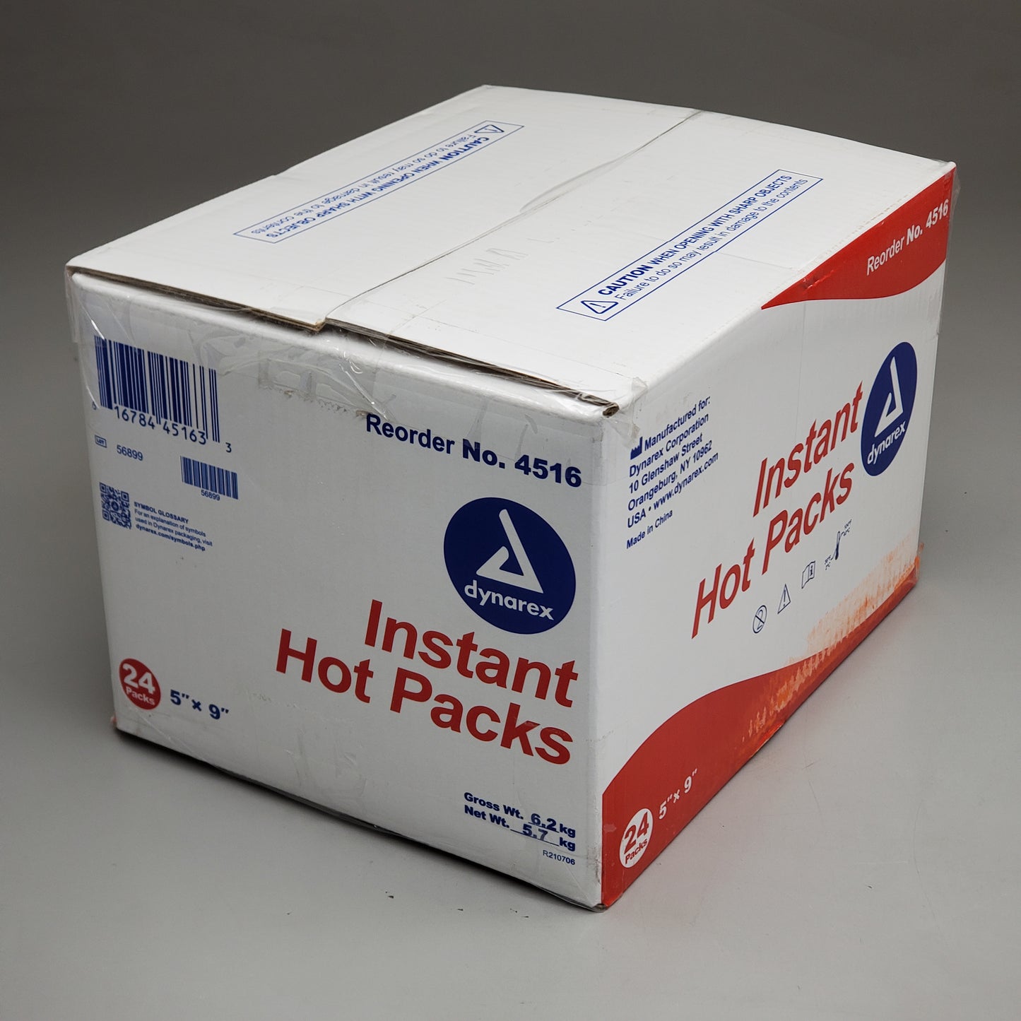 DYNAREX 24PK! Instant Hot Temp Packs Single Use Easy Activation 5"x9" 4516