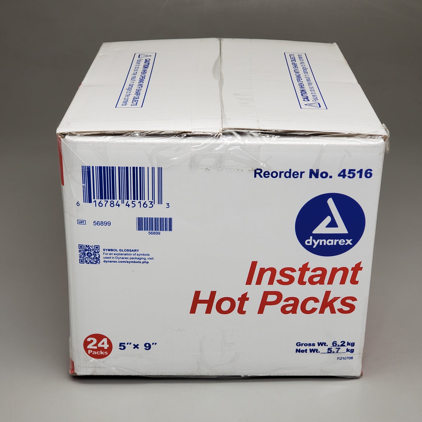 DYNAREX 24PK! Instant Hot Temp Packs Single Use Easy Activation 5"x9" 4516