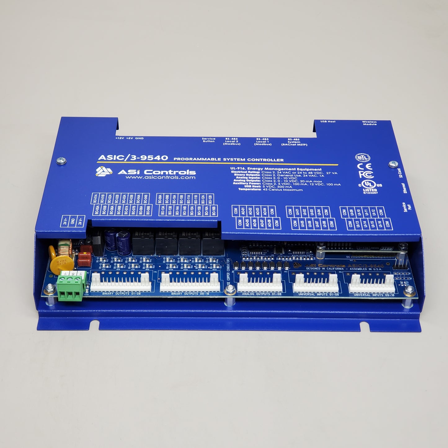 ASI CONTROLS ASIC/3-9540 Programmable System Controller PLC Module