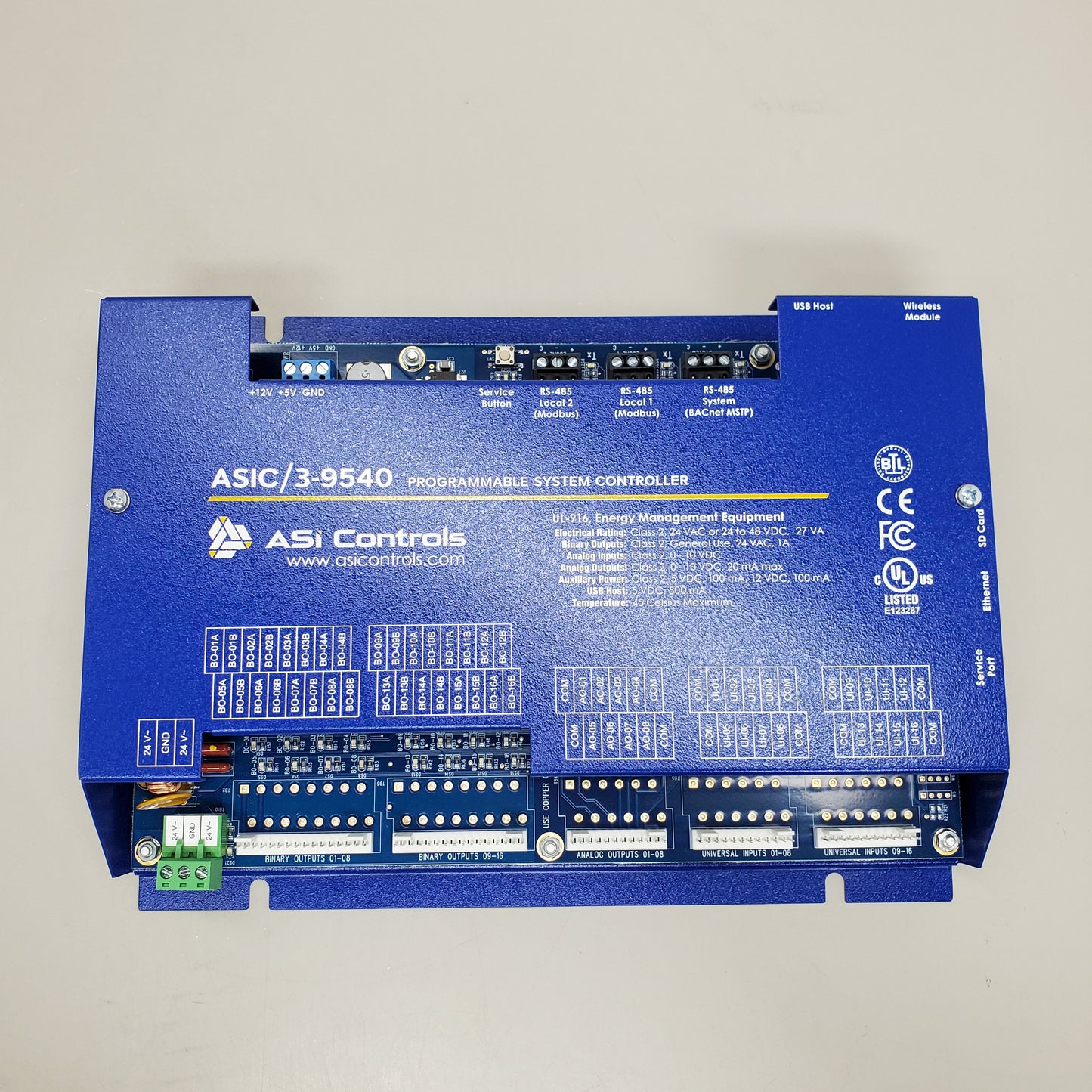 ASI CONTROLS ASIC/3-9540 Programmable System Controller PLC Module