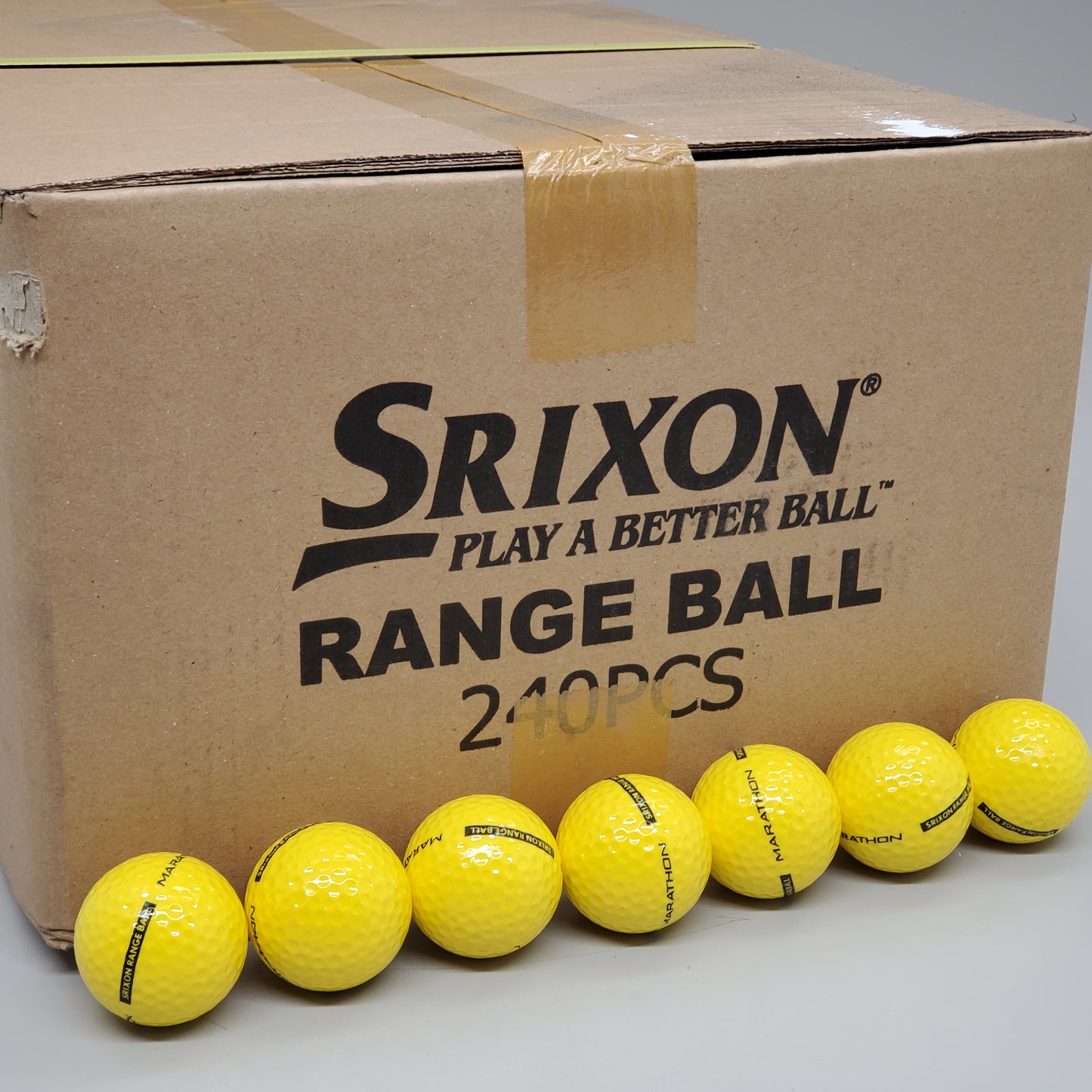 SRIXON (240 Balls) Yellow Marathon Play Better Range Golf Balls RE1180