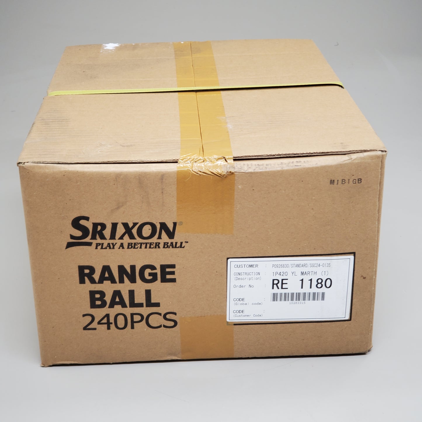 SRIXON (240 Balls) Yellow Marathon Play Better Range Golf Balls RE1180