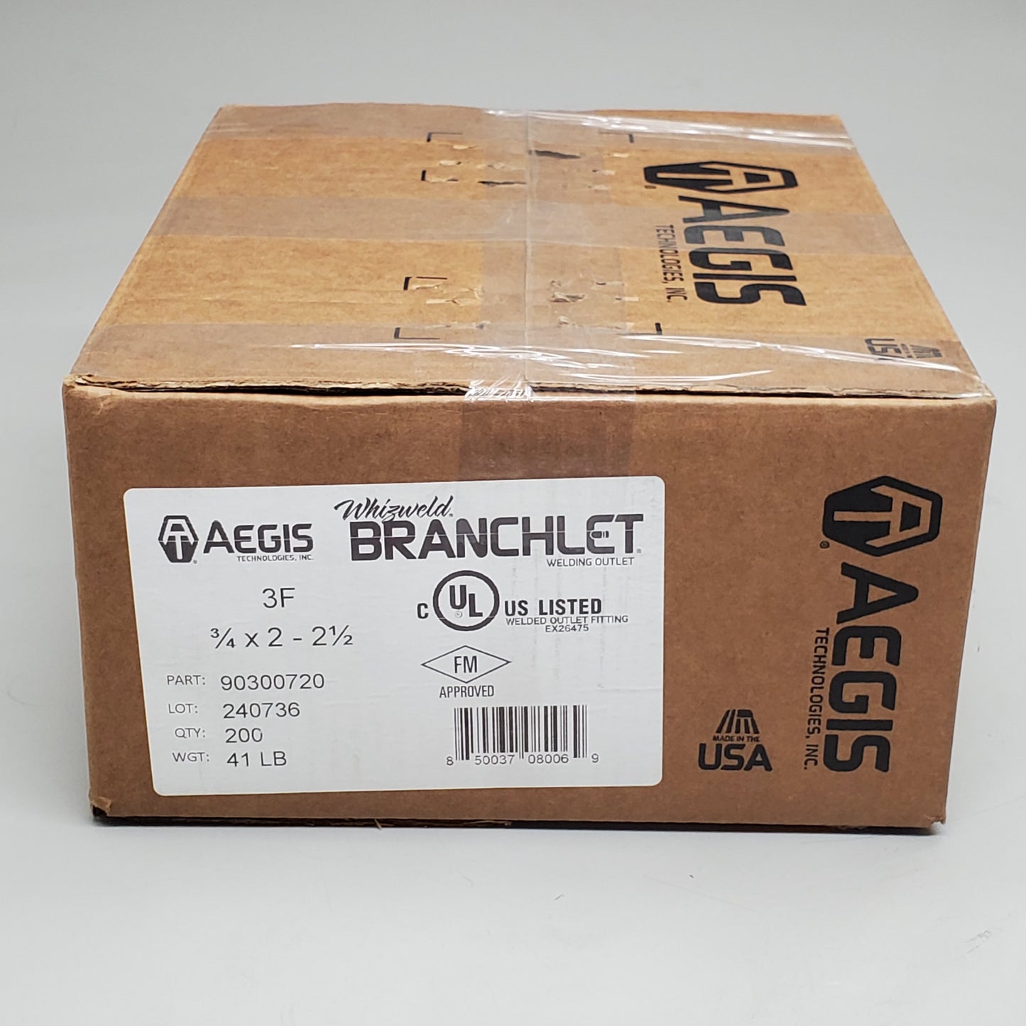 AEGIS Wizweld Branchlet (200 Pack) 3/4"x2-2-1/2" Welded Outlet Fitting 90300720