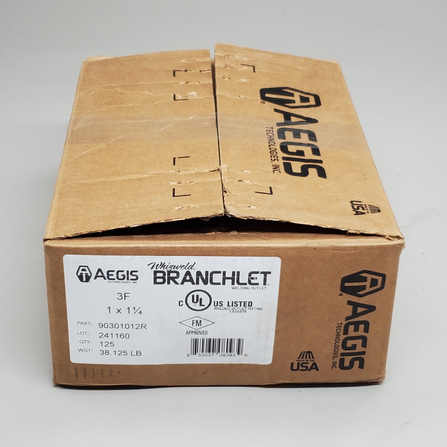 AEGIS Wizweld Branchlet (125 Pack) 1"x1-1/4"-1-1/2" Welded Outlet Fitting 90301012R Fire Sprinkler Parts