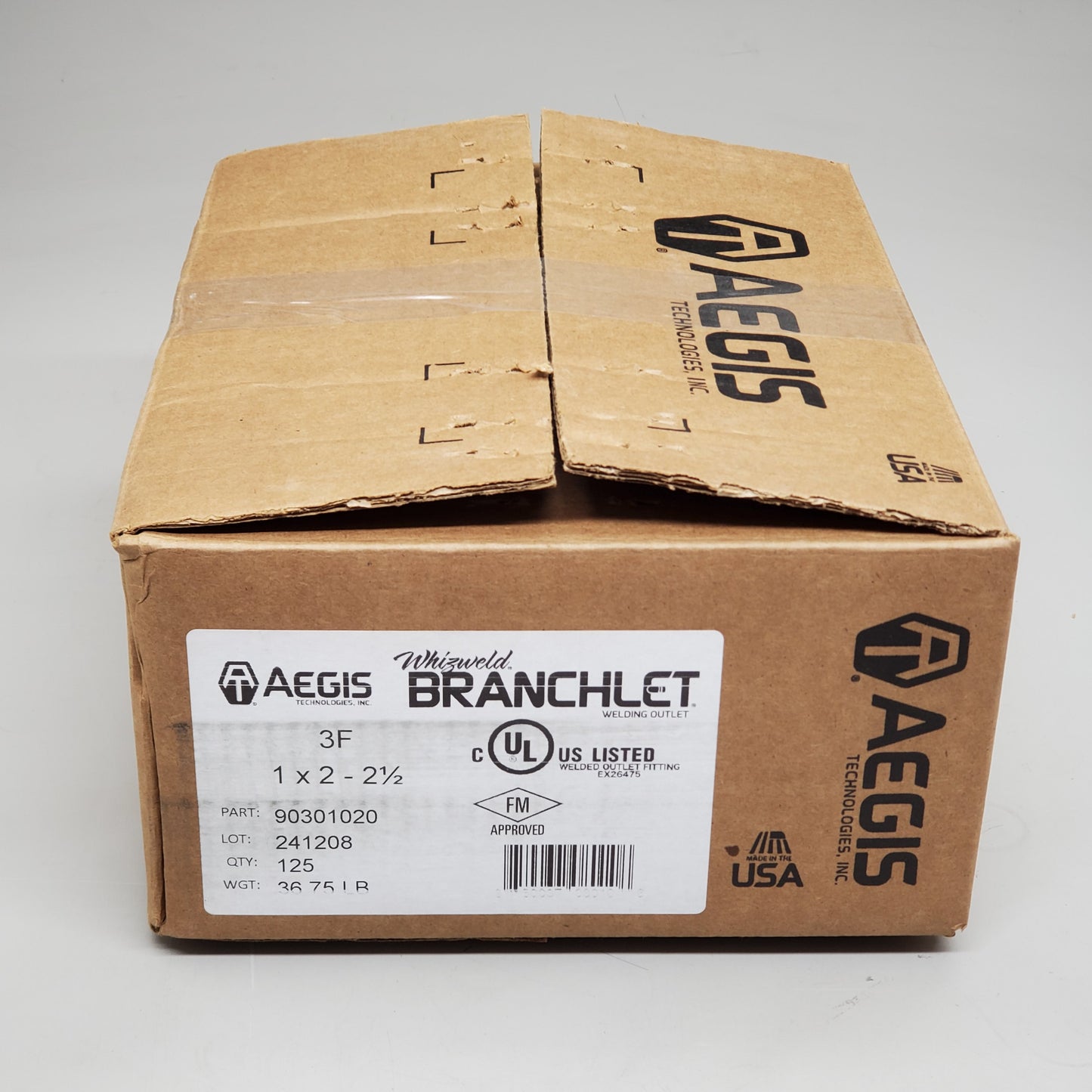 AEGIS Wizweld Branchlet (125 Pack) 1"x2-2-1/2" Welded Outlet Fitting 90301020 Fire Sprinkler Parts