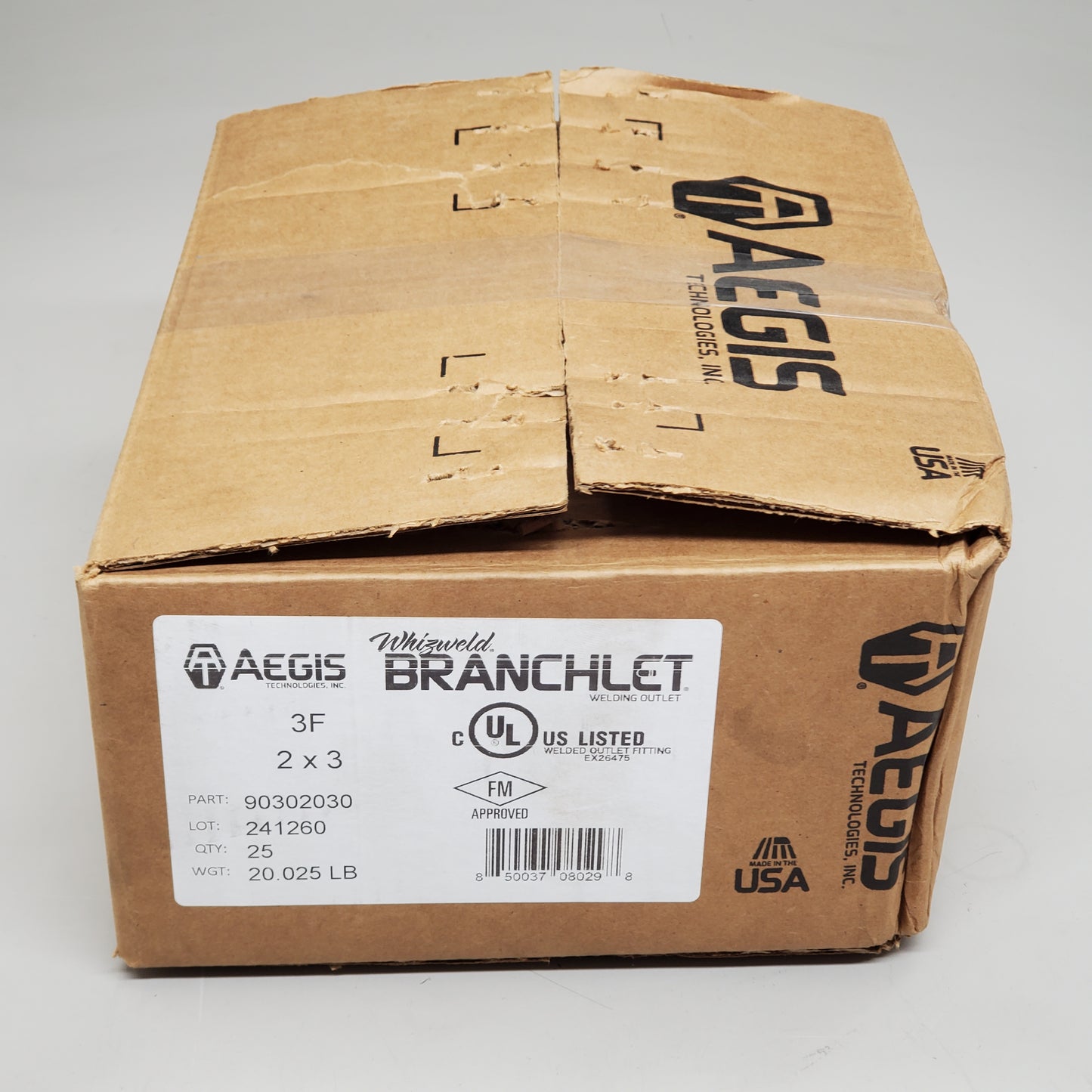 AEGIS Wizweld Branchlet (25 Pack) 2"x3" Welded Outlet Fitting 90302030 Fire Sprinkler Parts