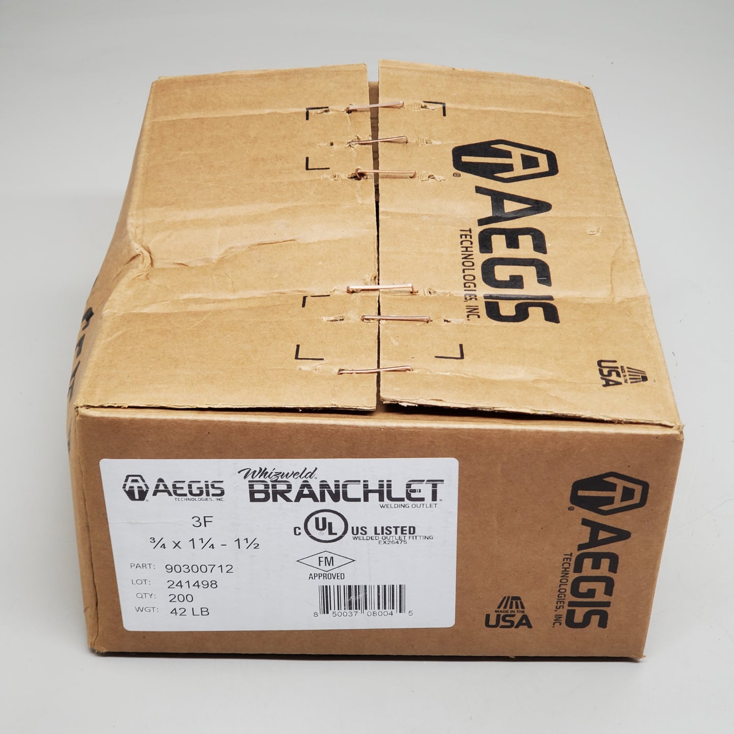 AEGIS Wizweld Branchlet (200 Pack) 3/4"x1-1/4"-1-1/2" Welded Outlet Fitting 90300712 Fire Sprinkler Parts