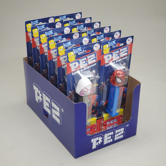 PEZ (12 PACK) Candy&Dispenser Variety of Spider-Man Characters BB 7/29 079116