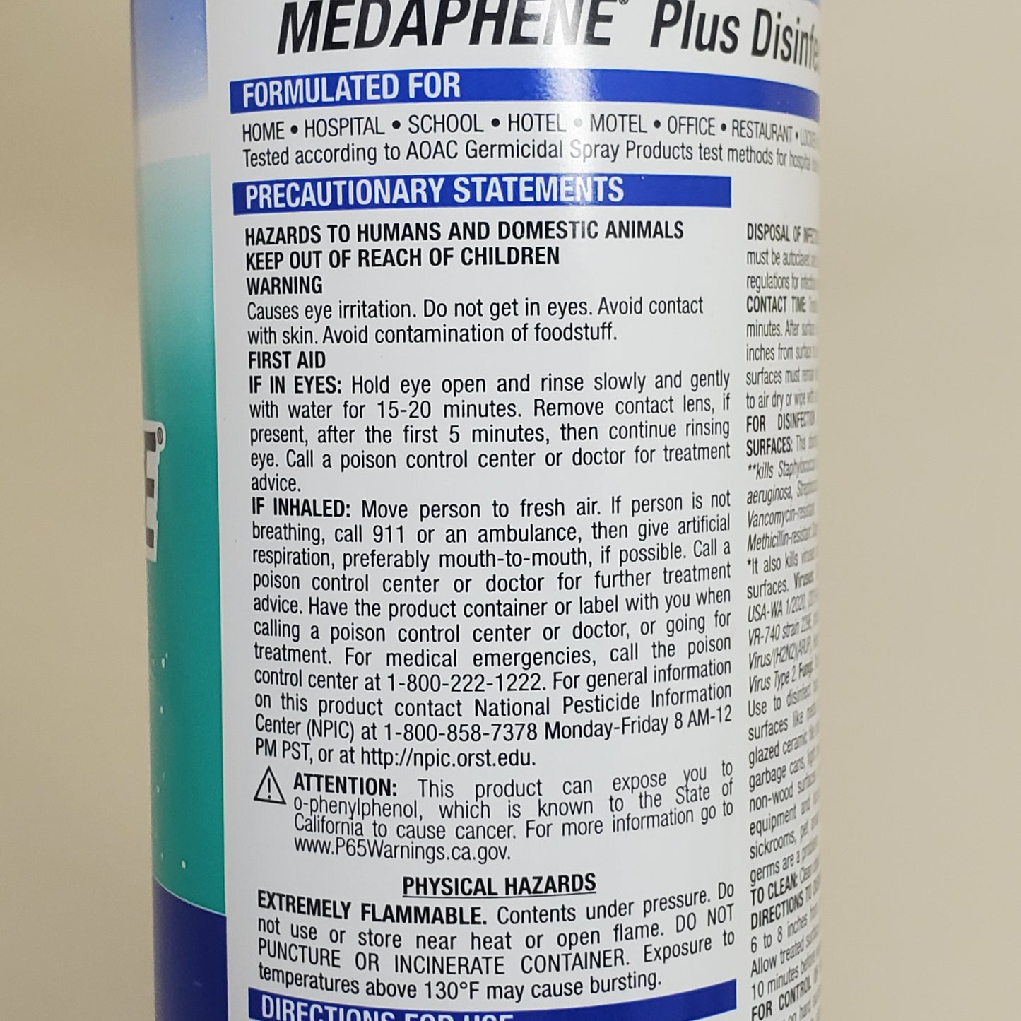 DYMON Medaphene Plus Disinfecting Spray 15.5 oz ITW Pro Brands 431-3420