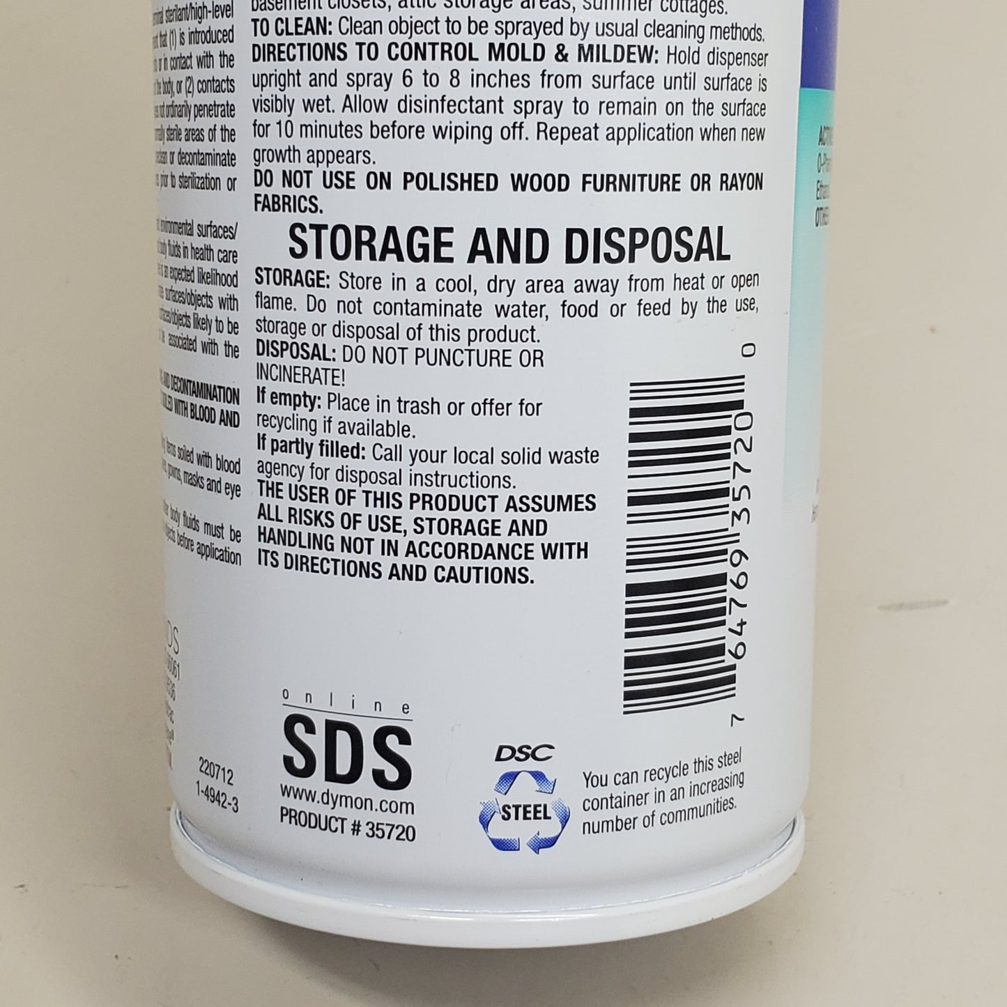 DYMON Medaphene Plus Disinfecting Spray 15.5 oz ITW Pro Brands 431-3420