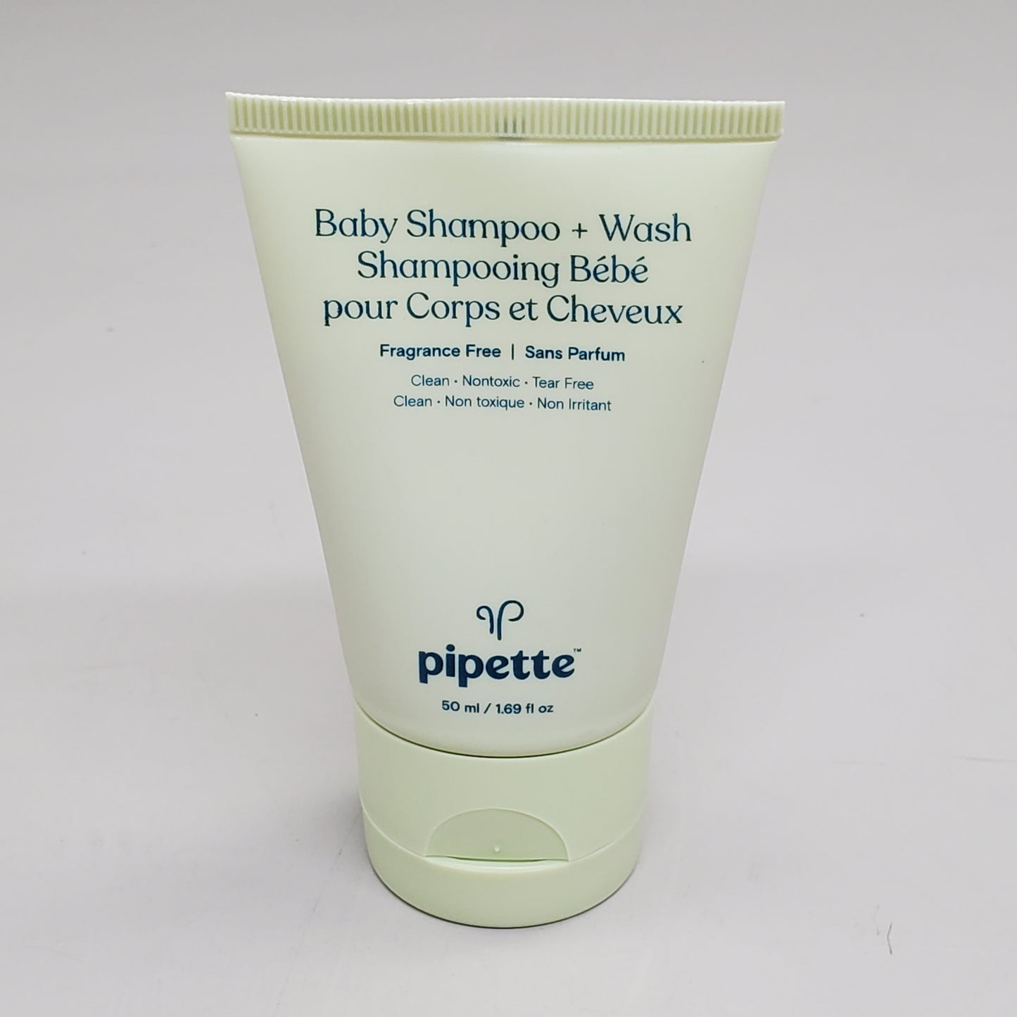 PIPETTE (12 Pack) Tear Free Baby Shampoo + Wash Fragrance Free 1.69 fl oz