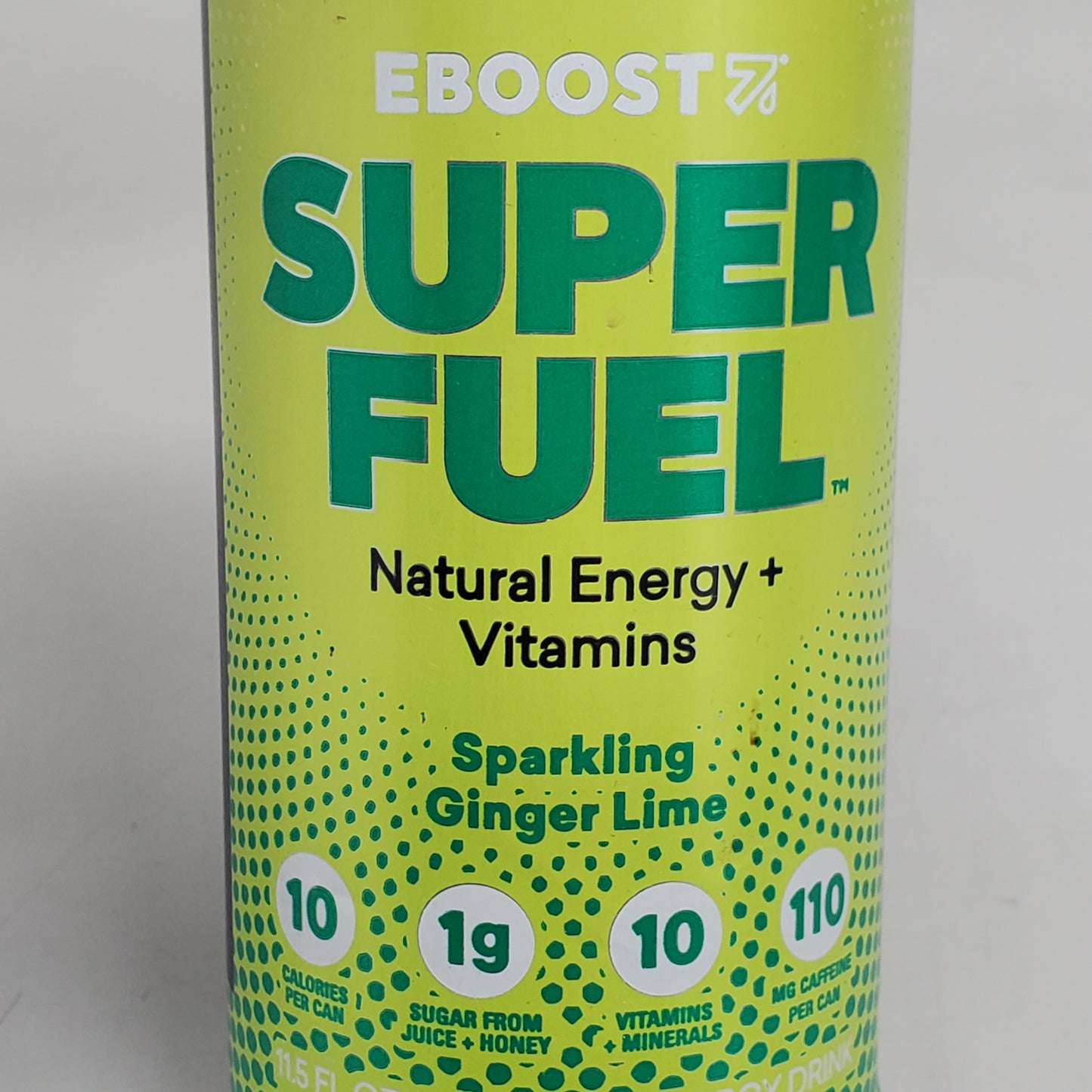 EBOOST 12PK! Super Fuel Energy Drinks Sparkling Ginger Lime 11.5 fl oz (5/25)