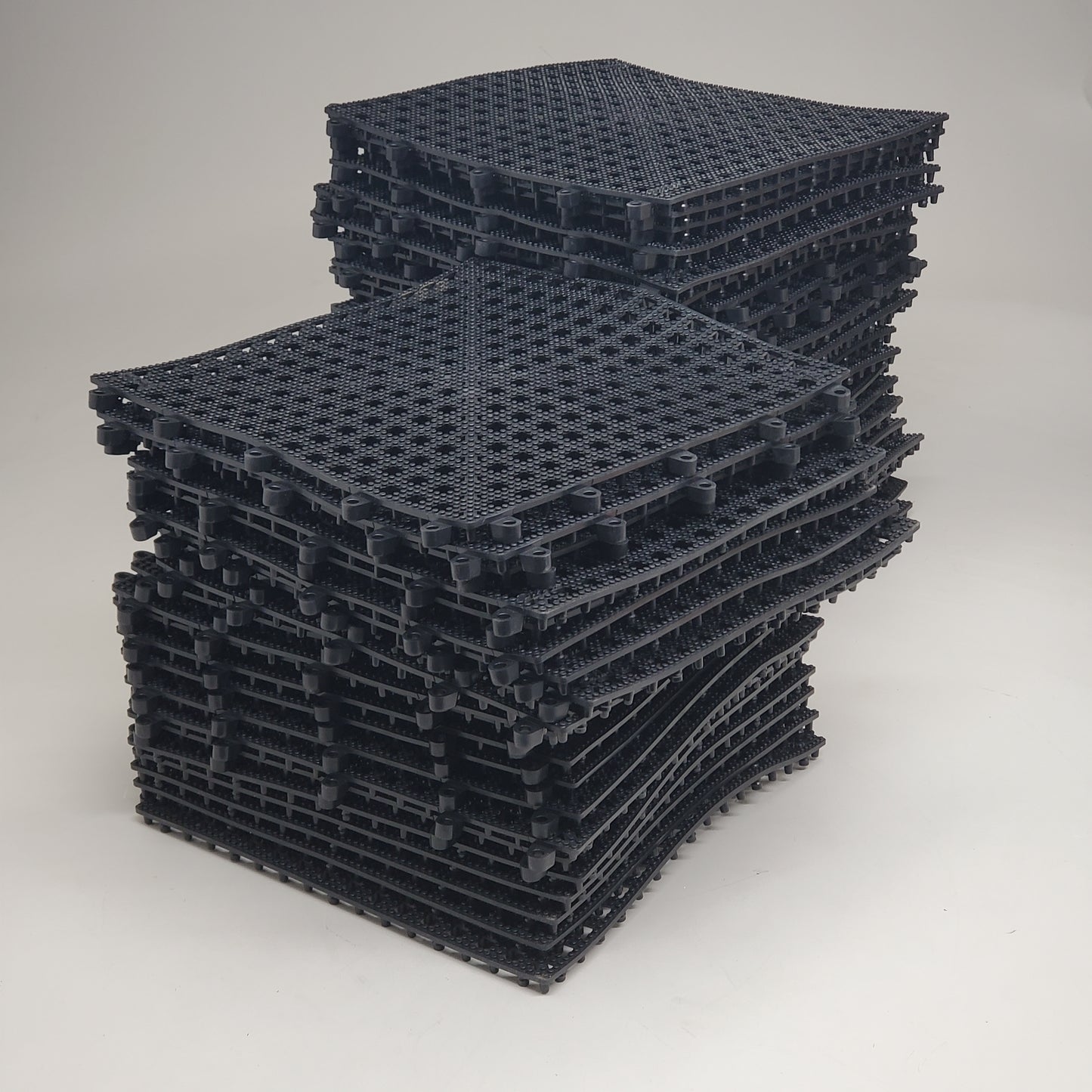 DRI-DEK (50 PACK!) Rubber Interlocking Tile 12" x 12" Black DB-DRIDEK